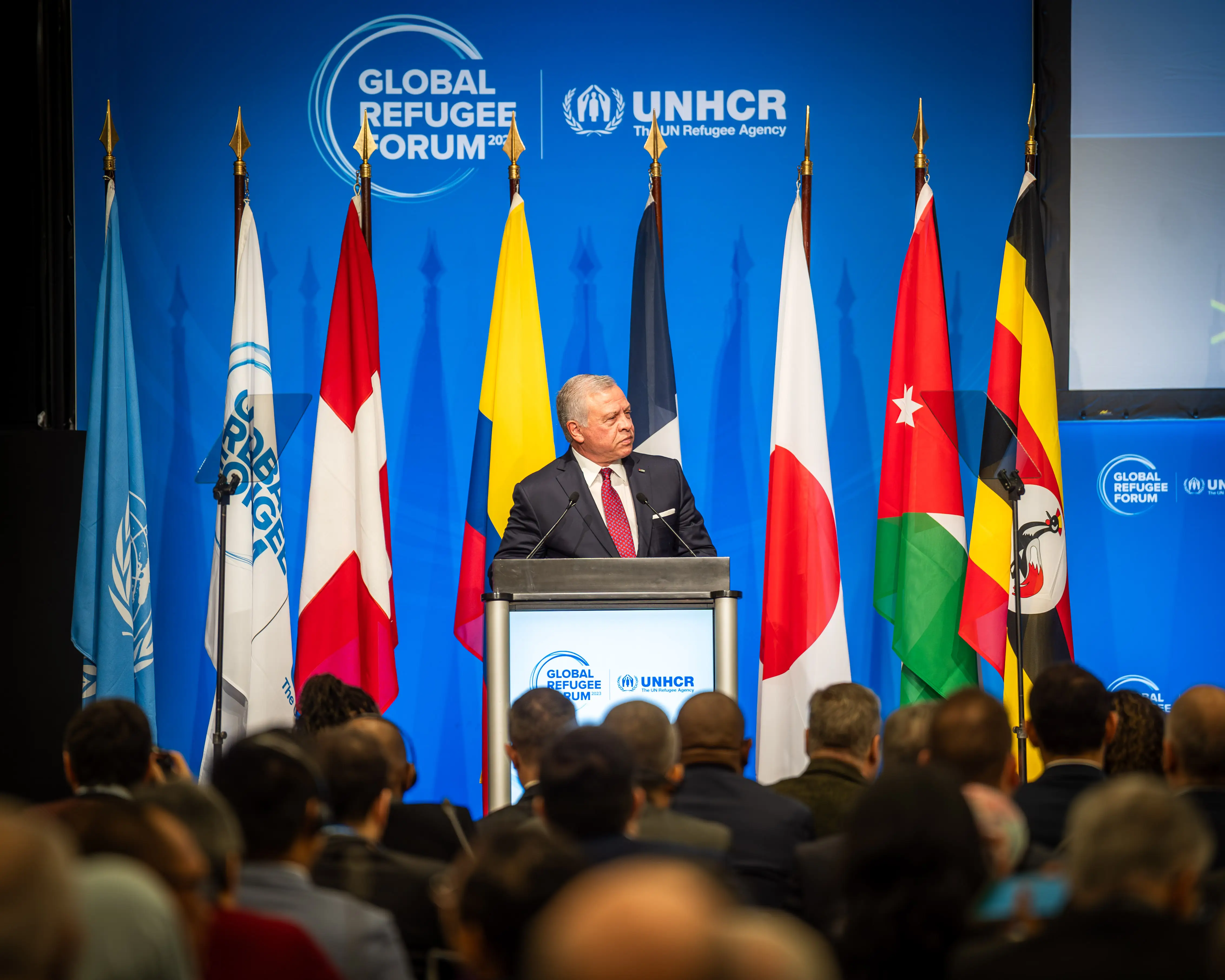 King delivers keynote address at Global Refugee Forum in Geneva