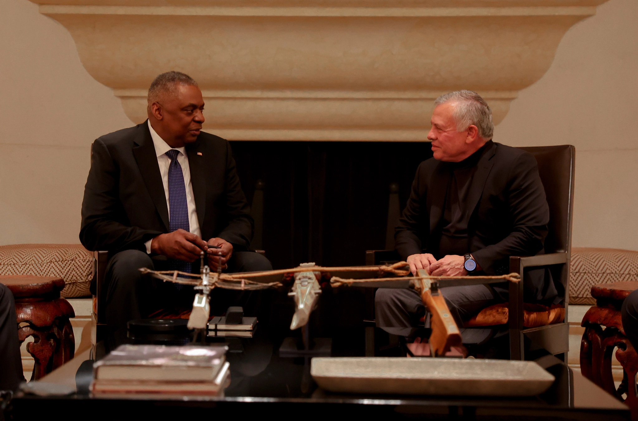 King meets US defence secretary, urges restoring calm in Palestinian Territories