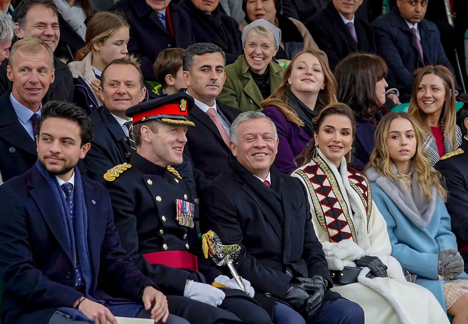 King, Queen attend Princess Salma’s Commissioning Parade at Sandhurst