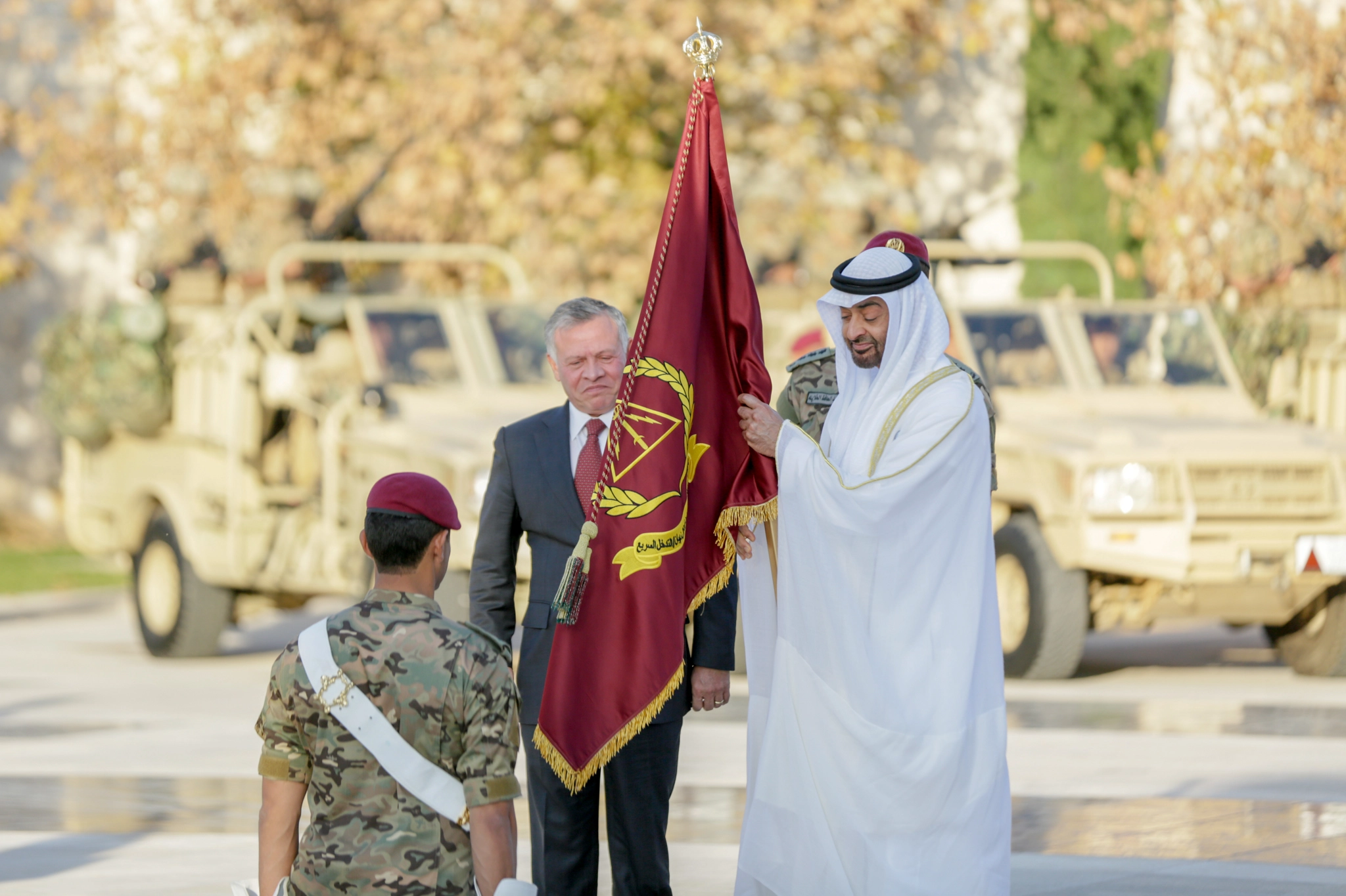 King, Abu Dhabi crown prince attend ceremony to change name of Quick Reaction Force Brigade into Sheikh Mohamed bin Zayed Brigade
