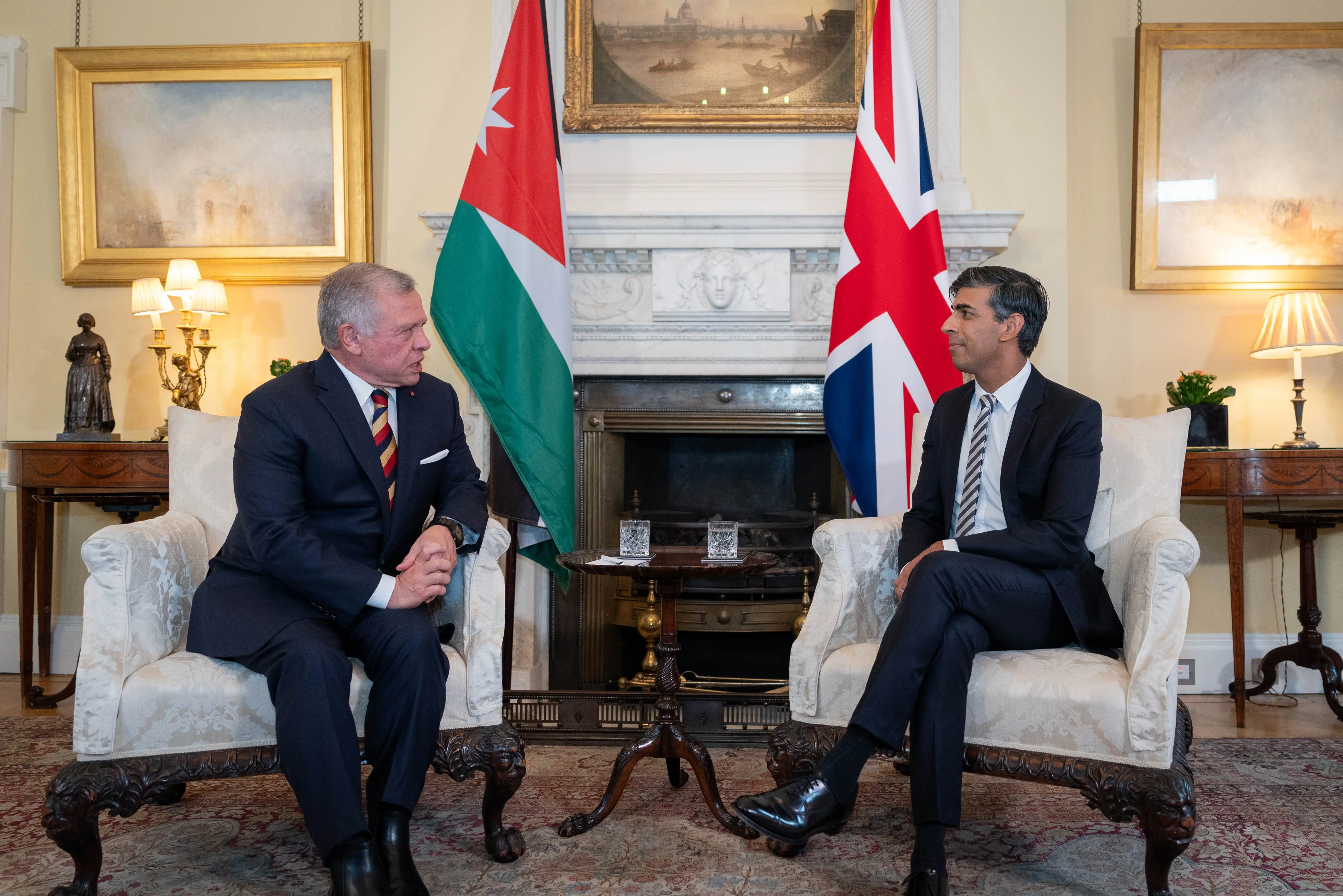 King to UK PM: Denying food, water, and electricity to innocent civilians in Gaza is war crime