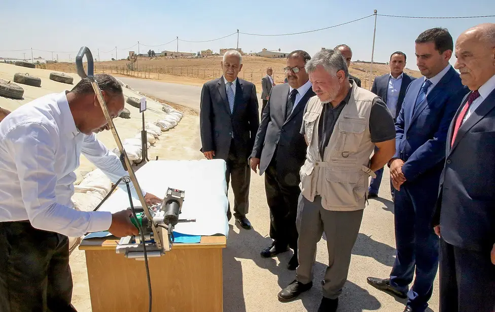 King visits horizontal bunker silos for grain storage at Ghabawi built to enhance food security