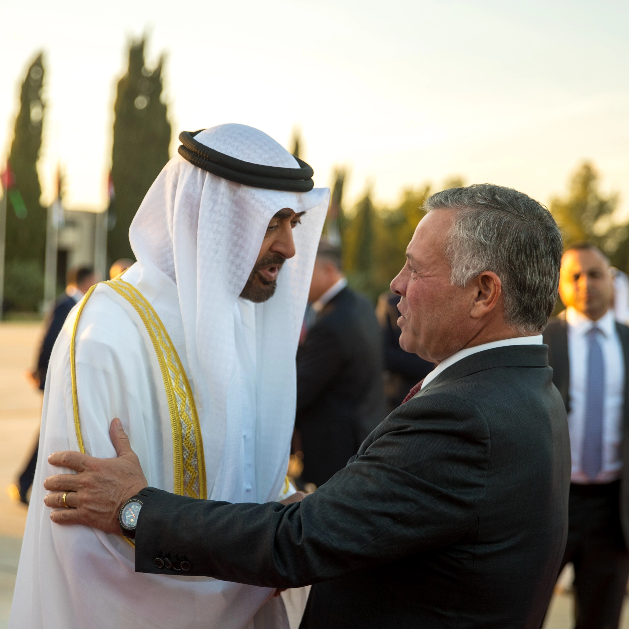 King bids farewell to Abu Dhabi crown prince