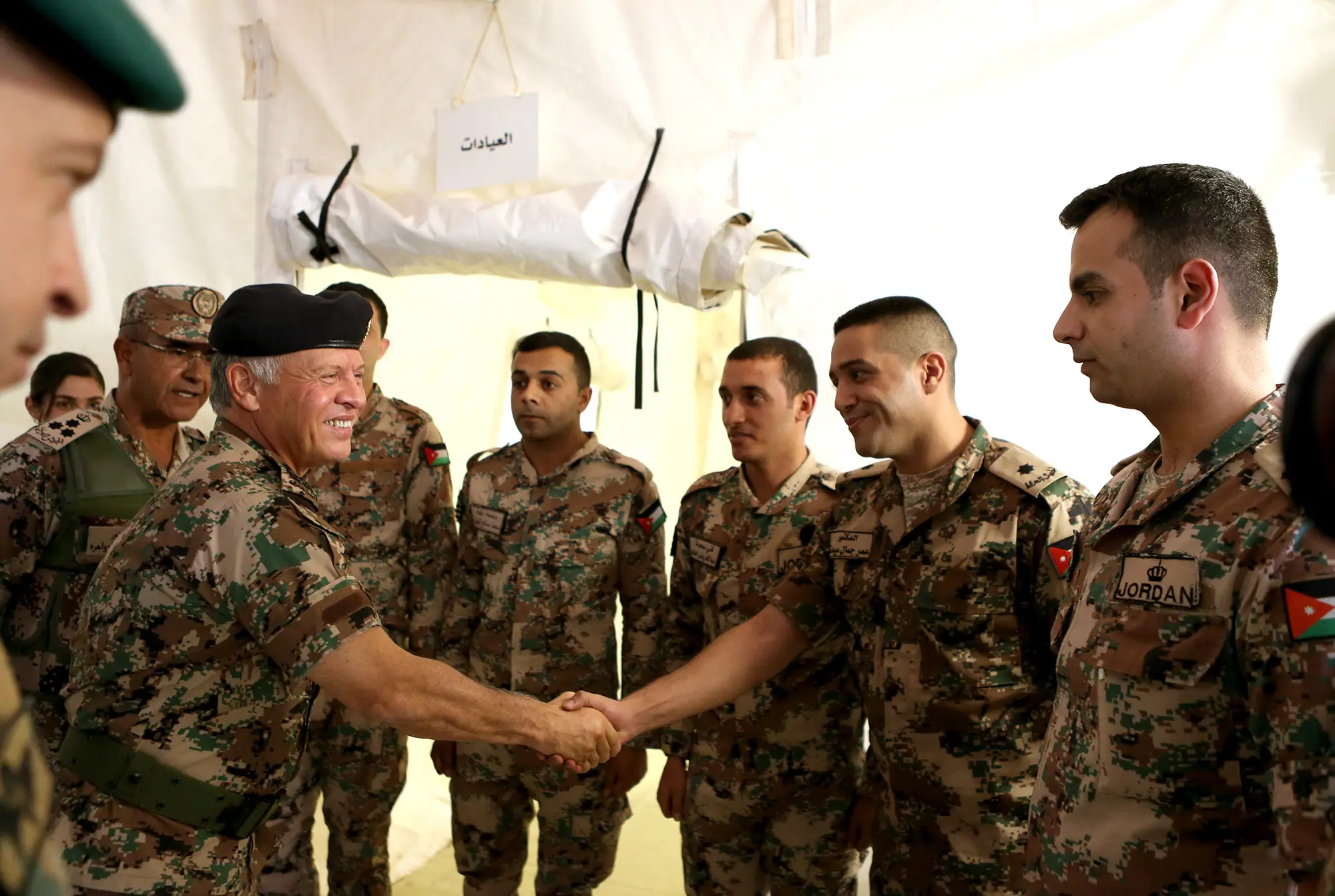 King attends medical evacuation exercise