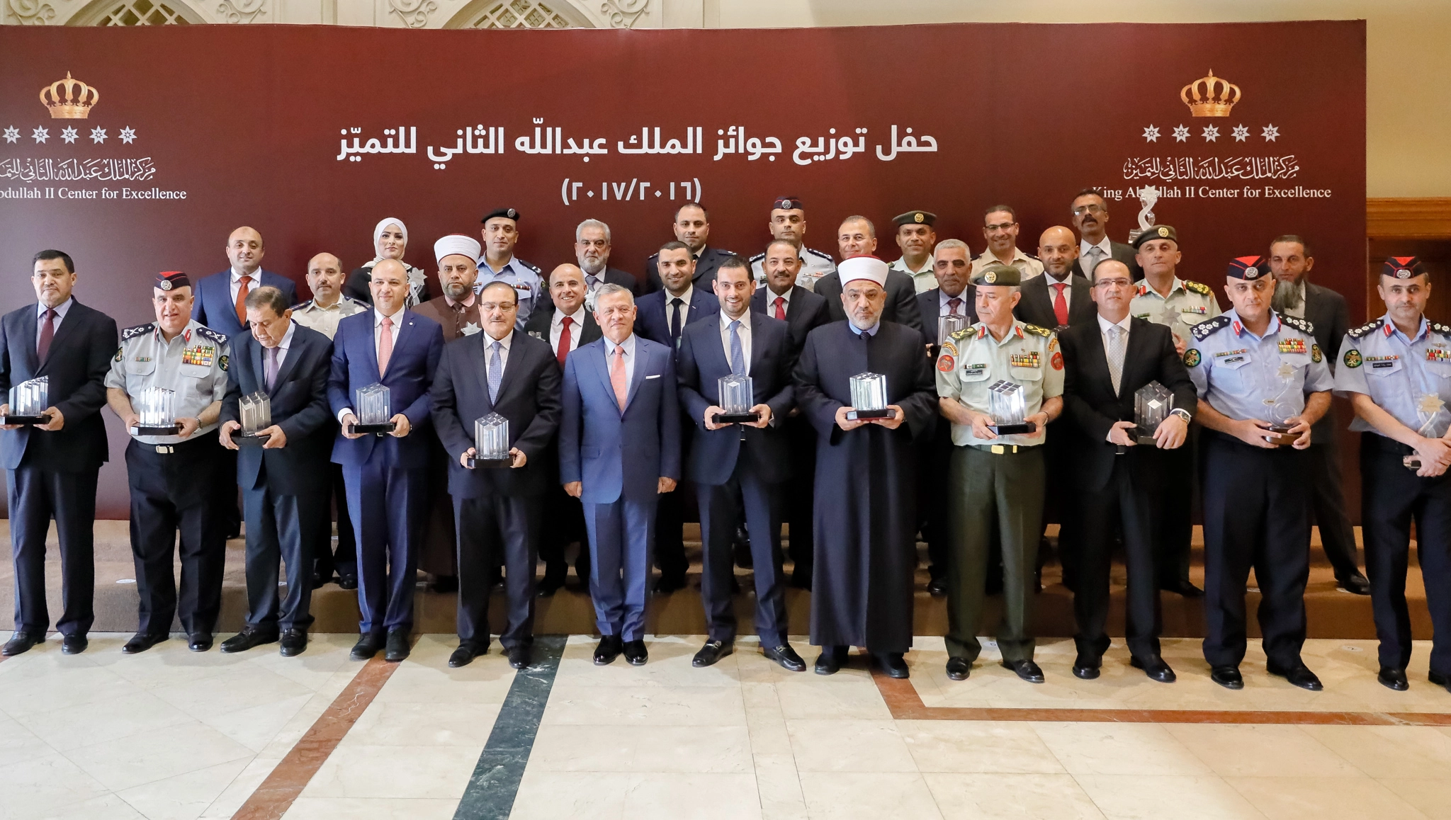 King honours winners of King Abdullah II Award for Excellence