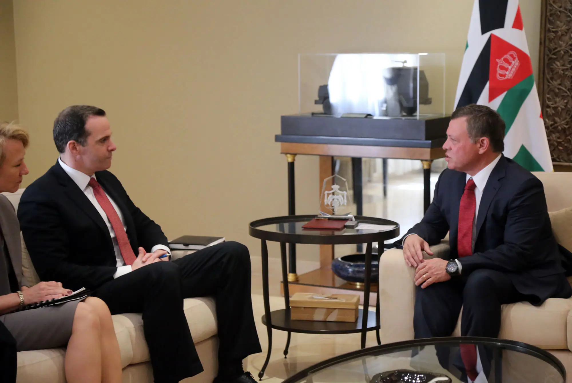 King meets US presidential envoy