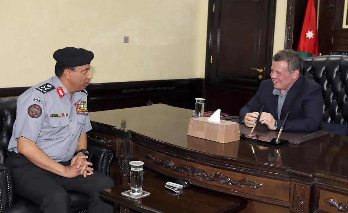 King visits Directorate of Gendarmerie
