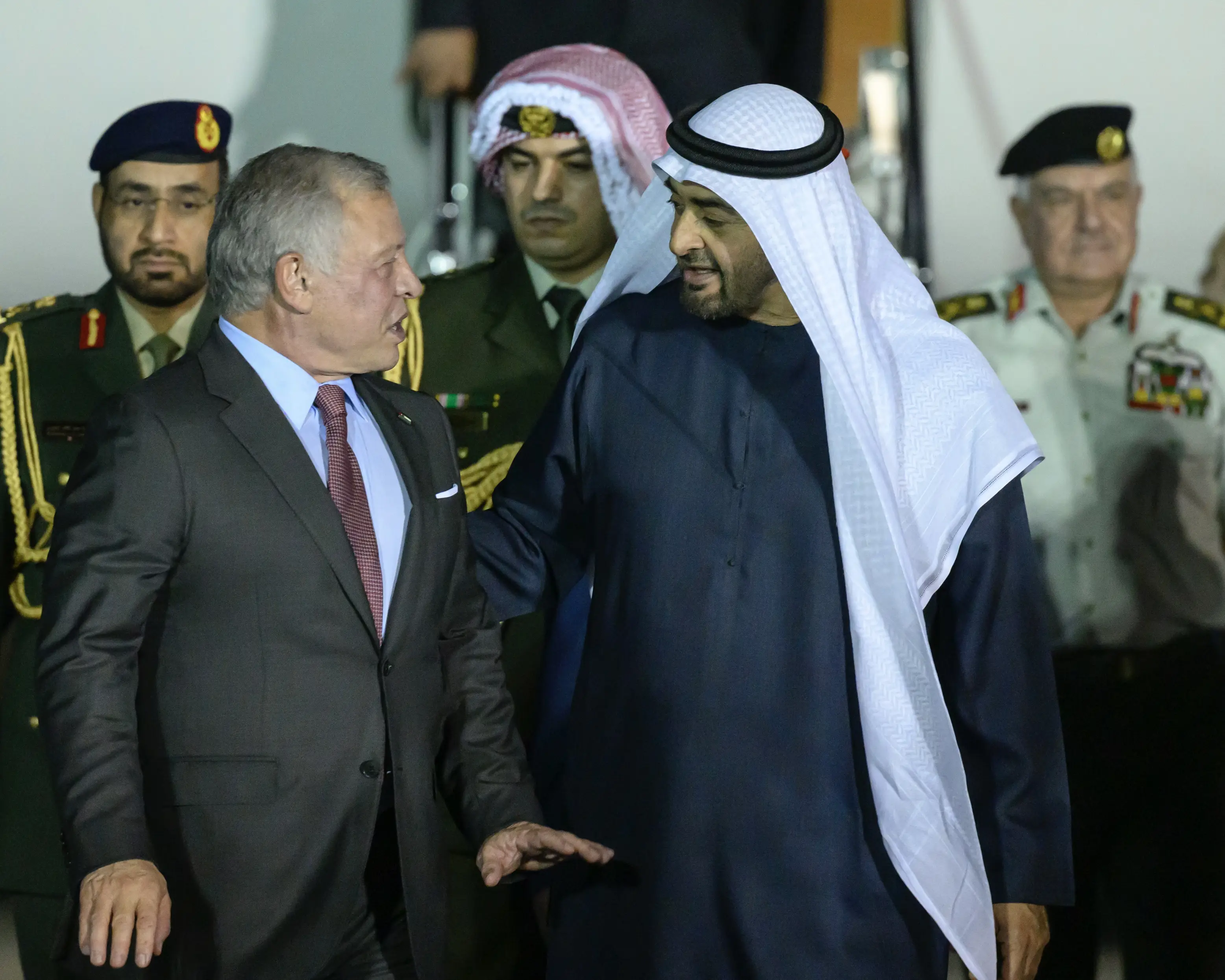 King arrives in Abu Dhabi