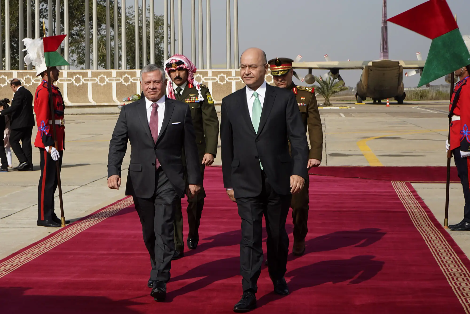 King arrives in Baghdad on official visit