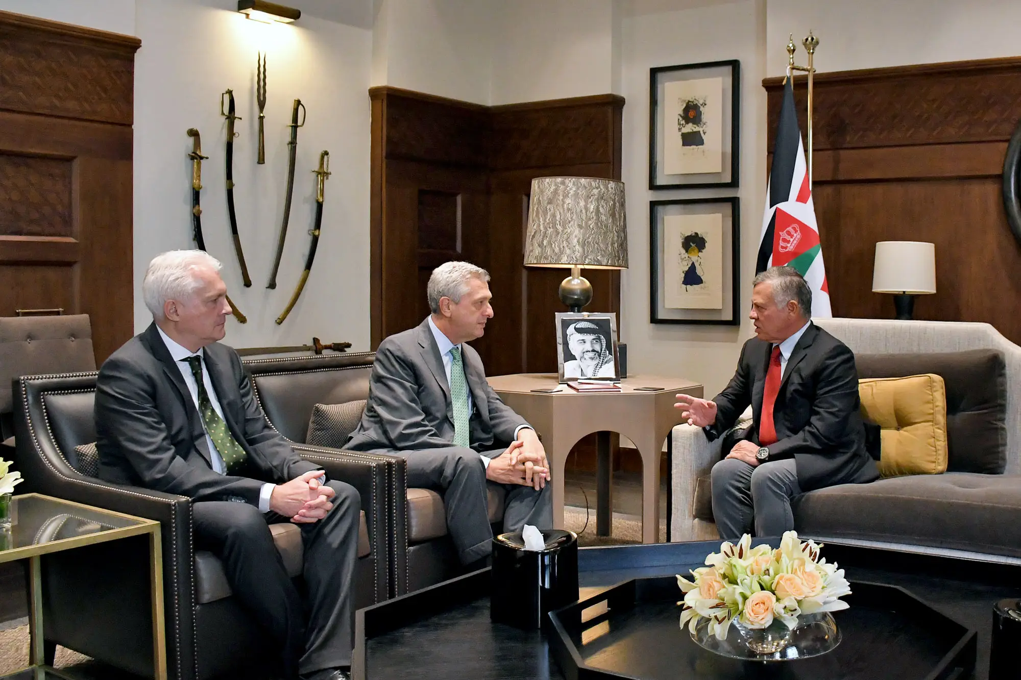 King receives UN High Commissioner for Refugees