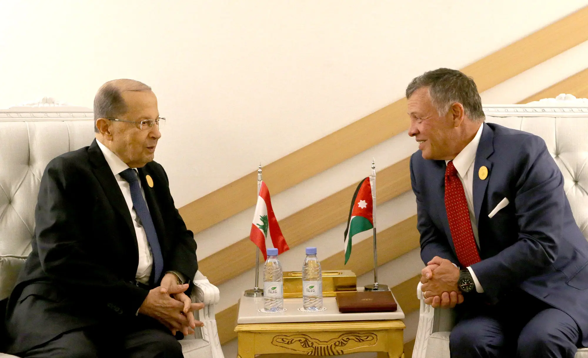 الملك يعقد لقاءات مع الرئيس اللبناني ورئيس المجلس الرئاسي لحكومة الوفاق الوطني الليبي ورئيس الوزراء اللبناني