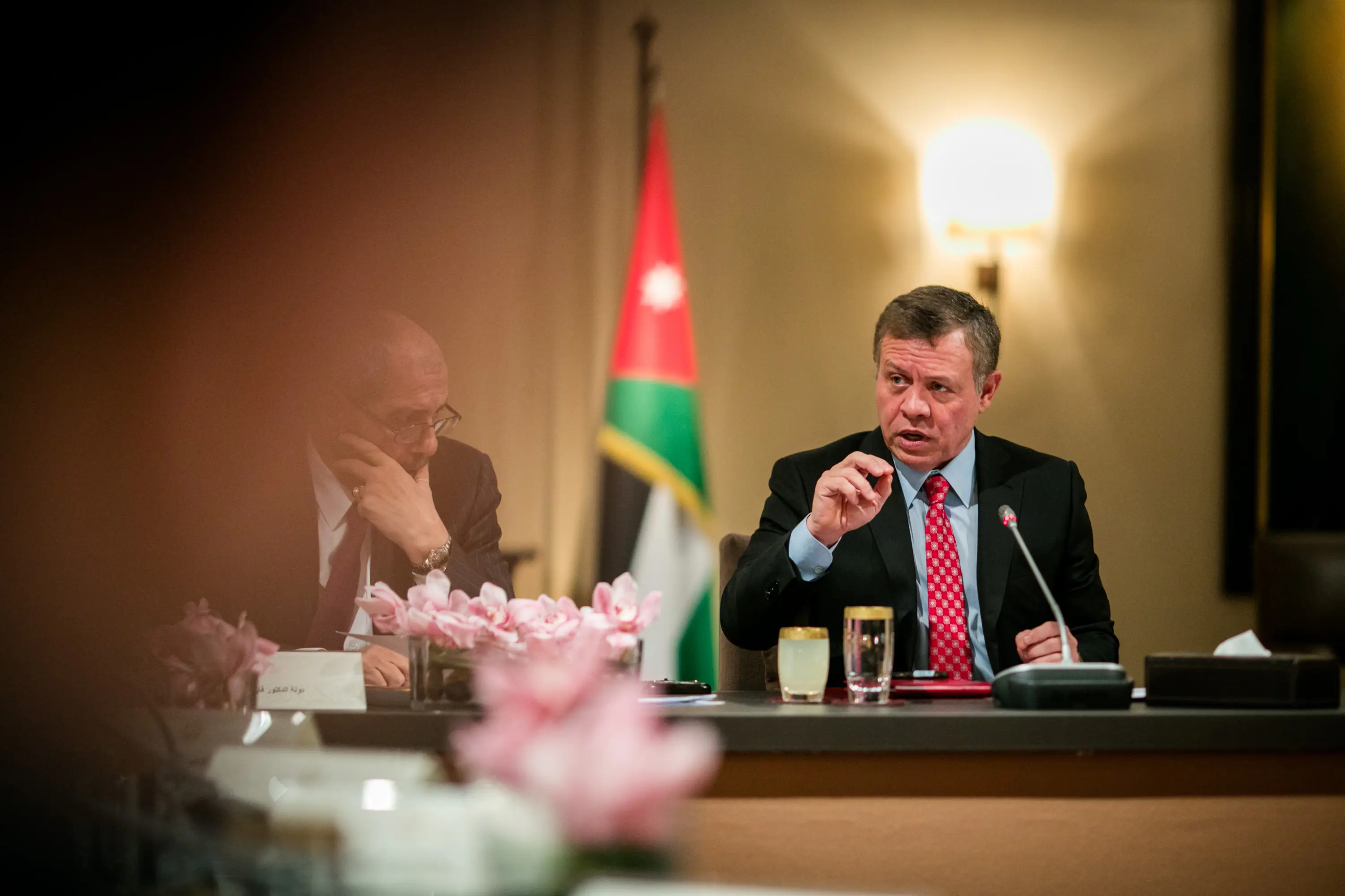 King meets with media figures