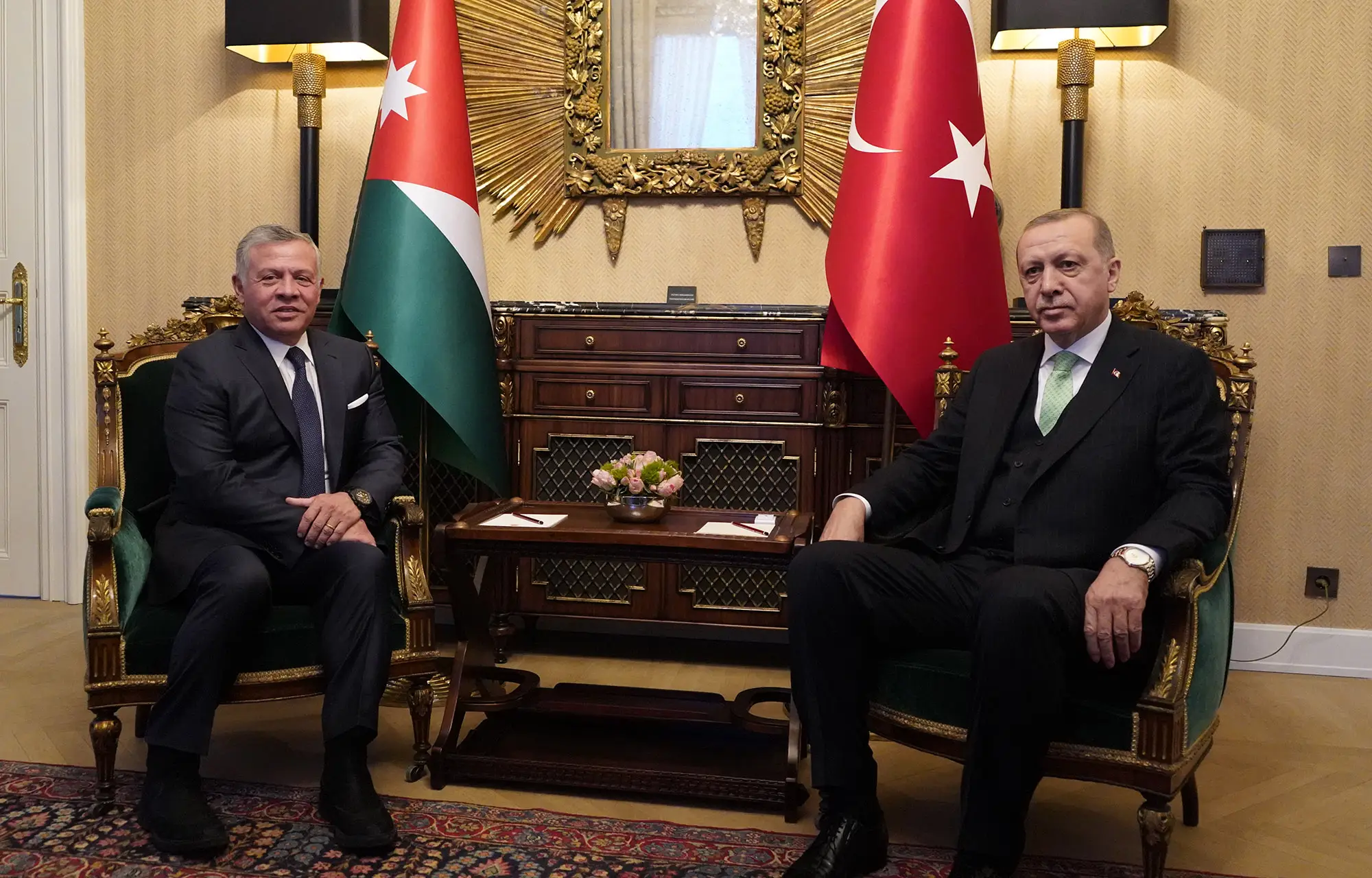 King, Turkish president hold talks in Istanbul