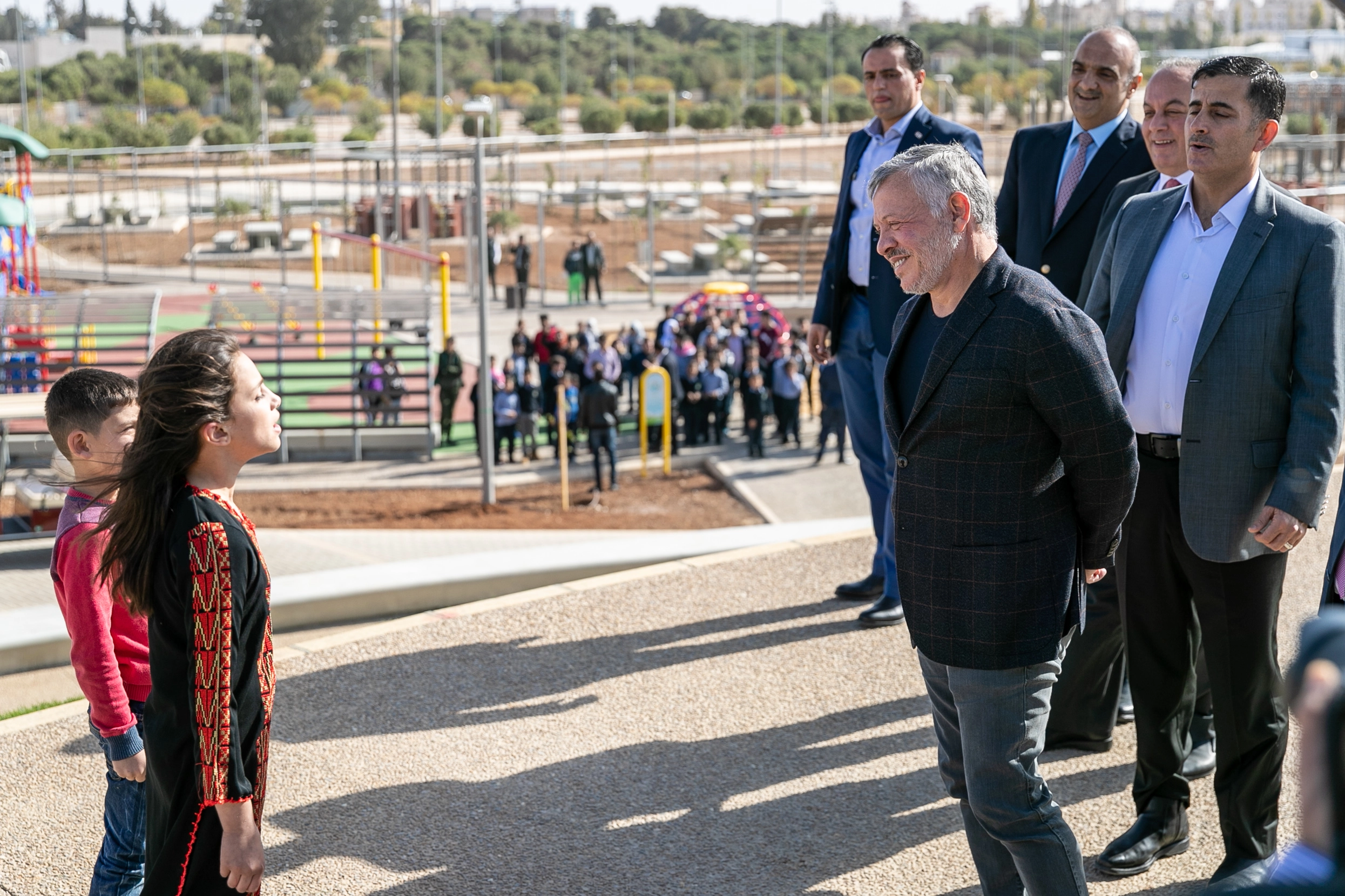 King inaugurates King Abdullah II Park in Mugabalein