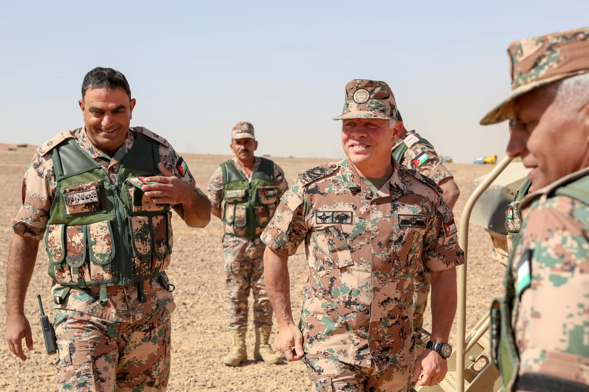 King attends tactical exercise