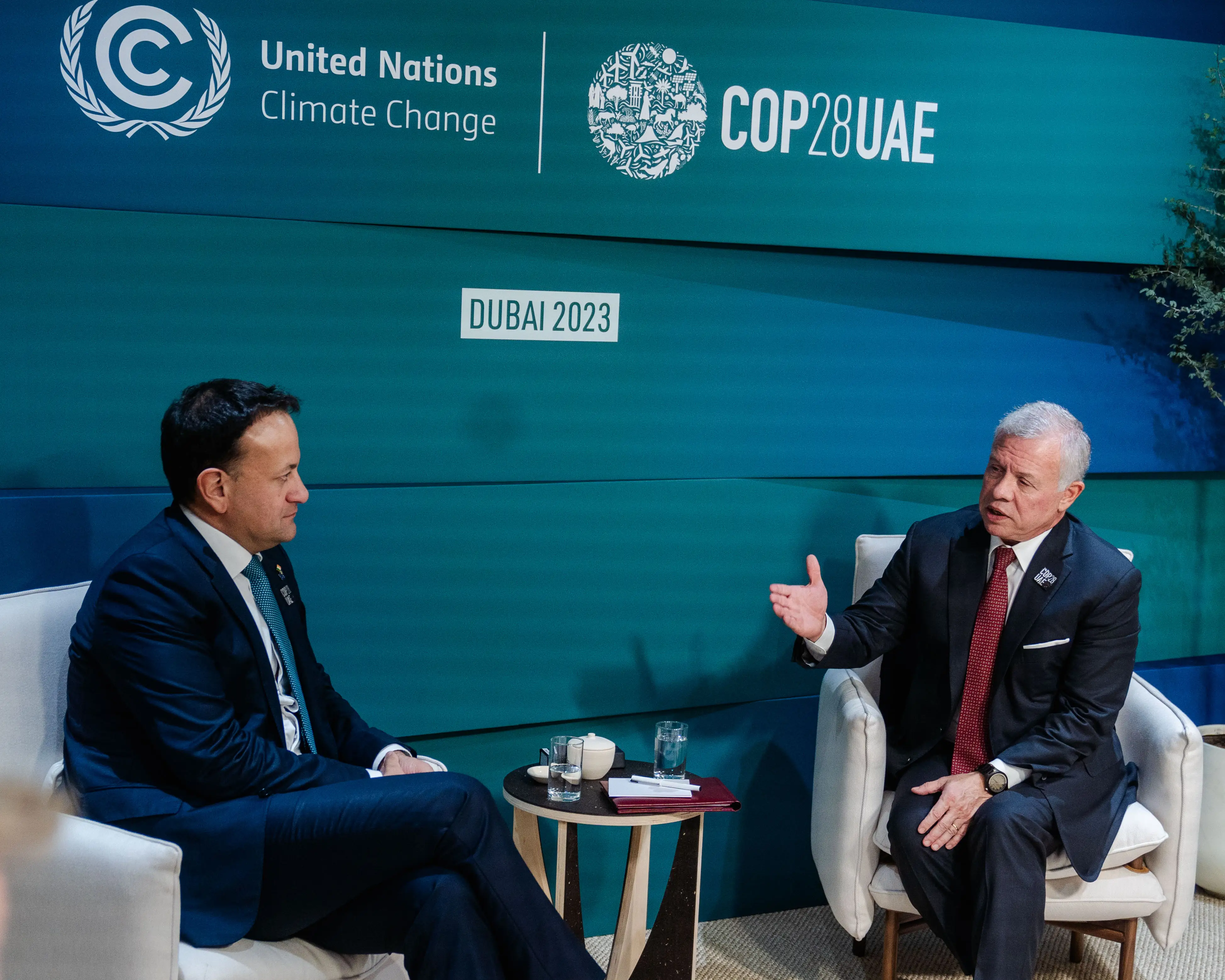 King meets Ireland PM, warns against repercussions of continued aggression on Gaza