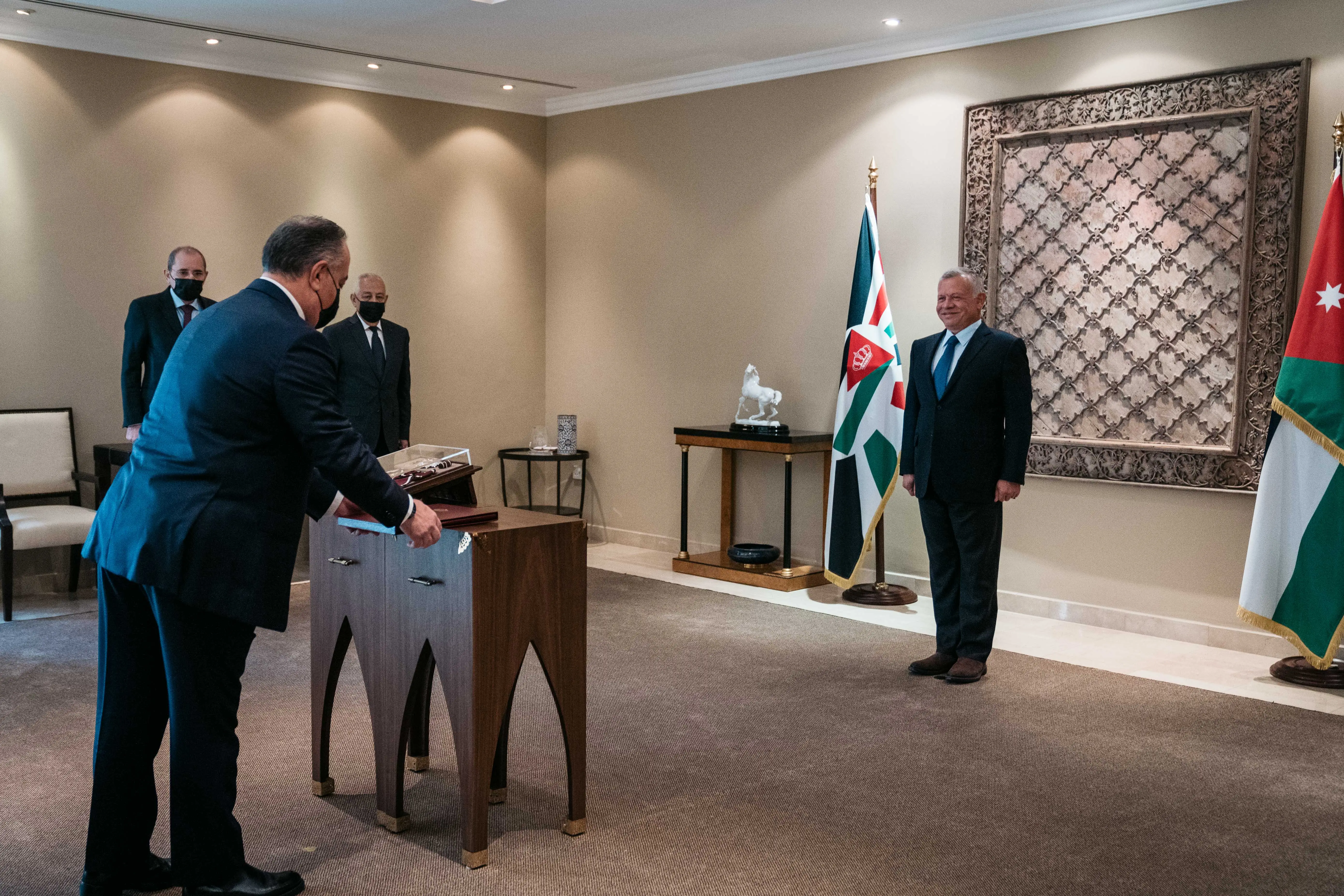 King swears in two new ambassadors