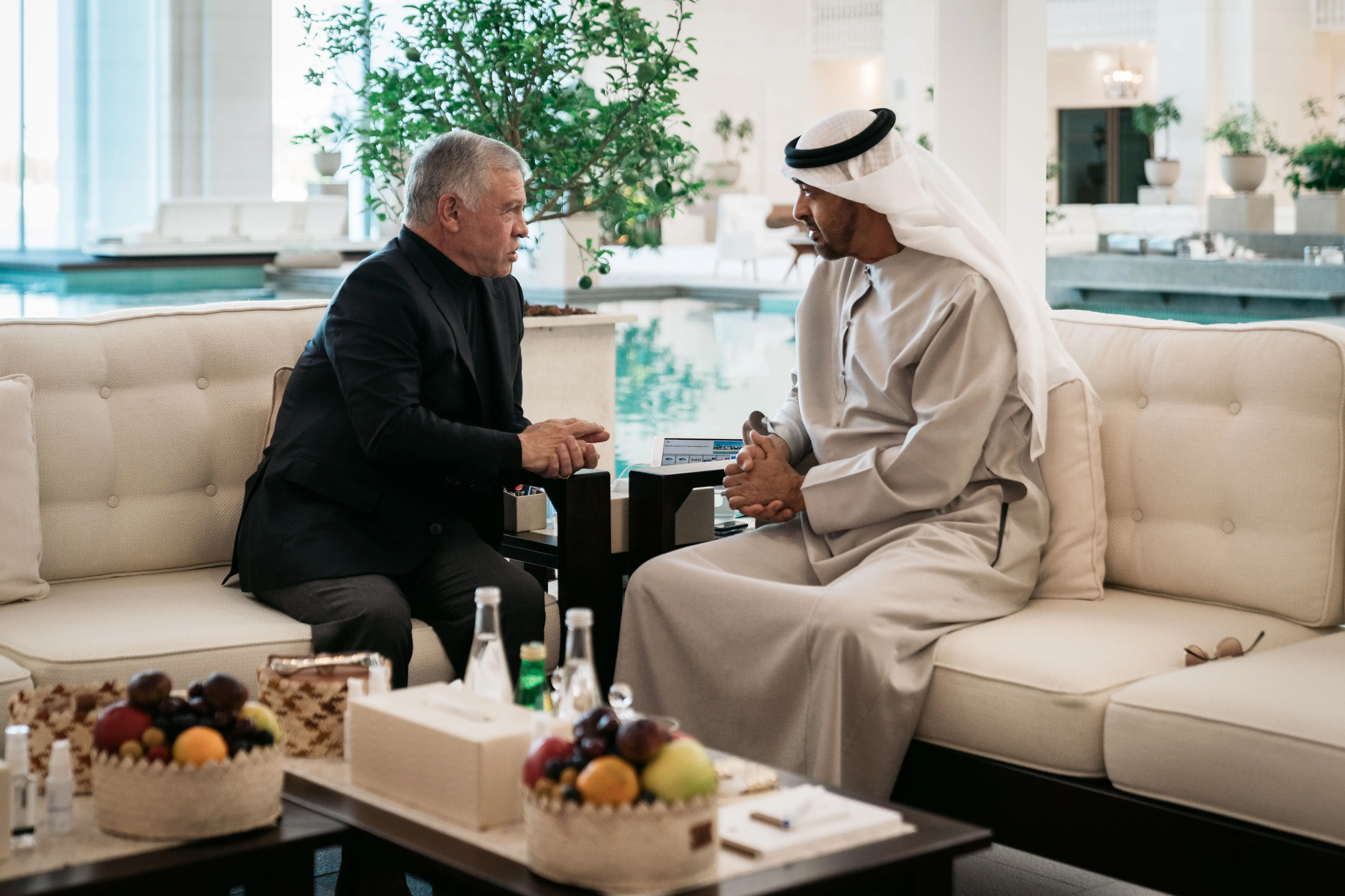 King meets UAE president in Abu Dhabi
