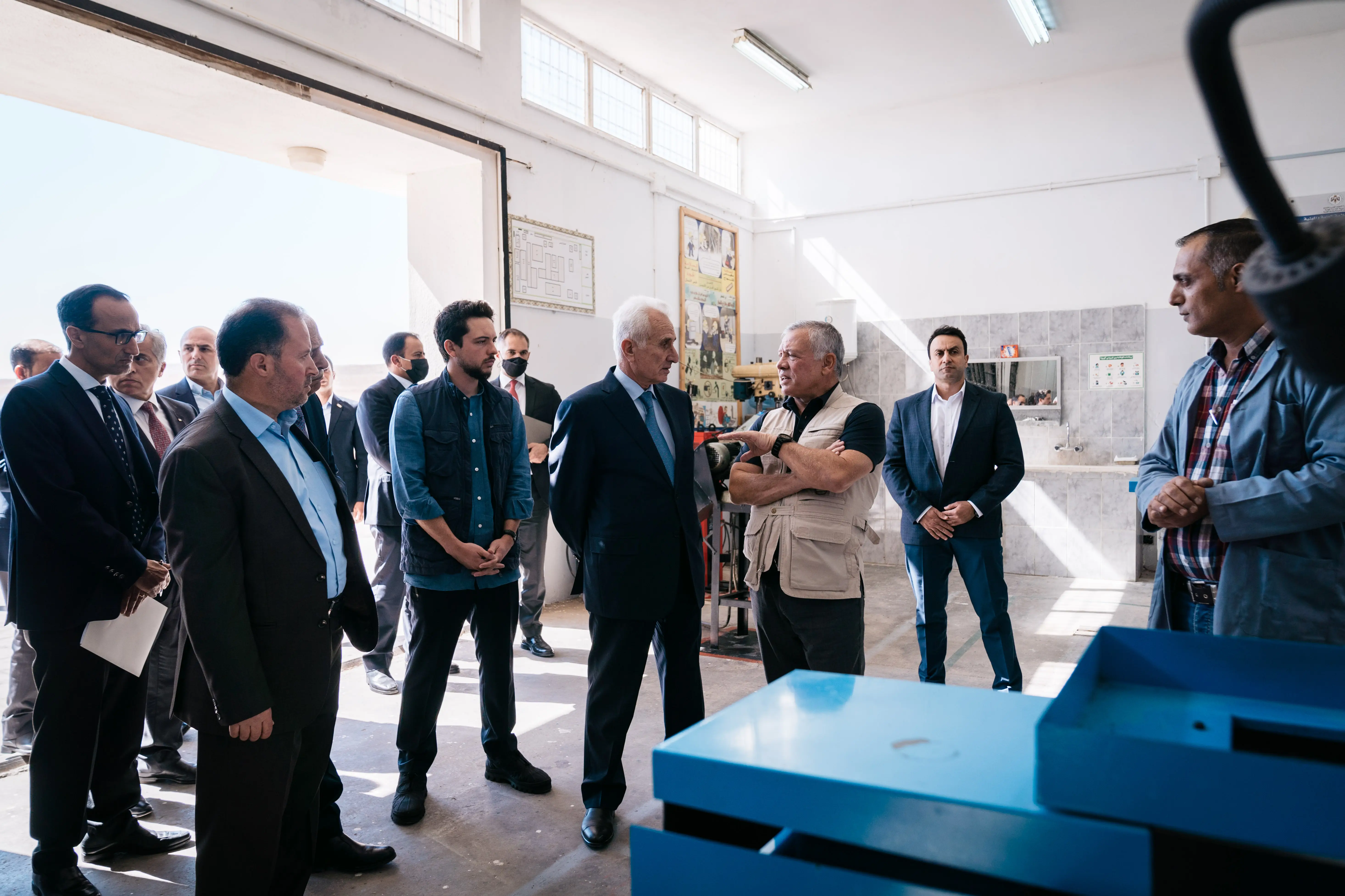 King visits Eil Comprehensive Secondary School for Boys