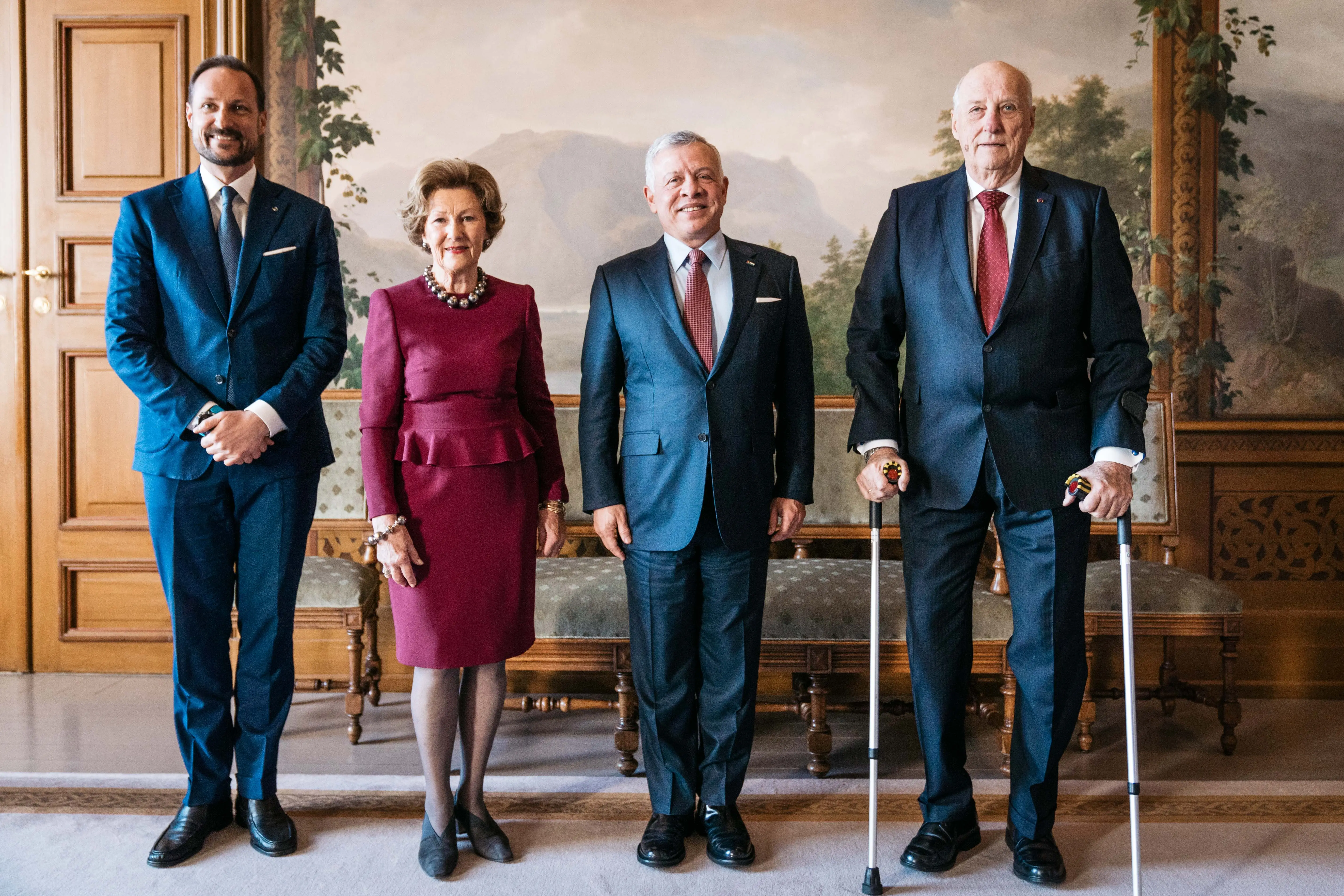 King, on third day of Norway visit, meets King Harald V, parliament president, holds roundtable with think tanks