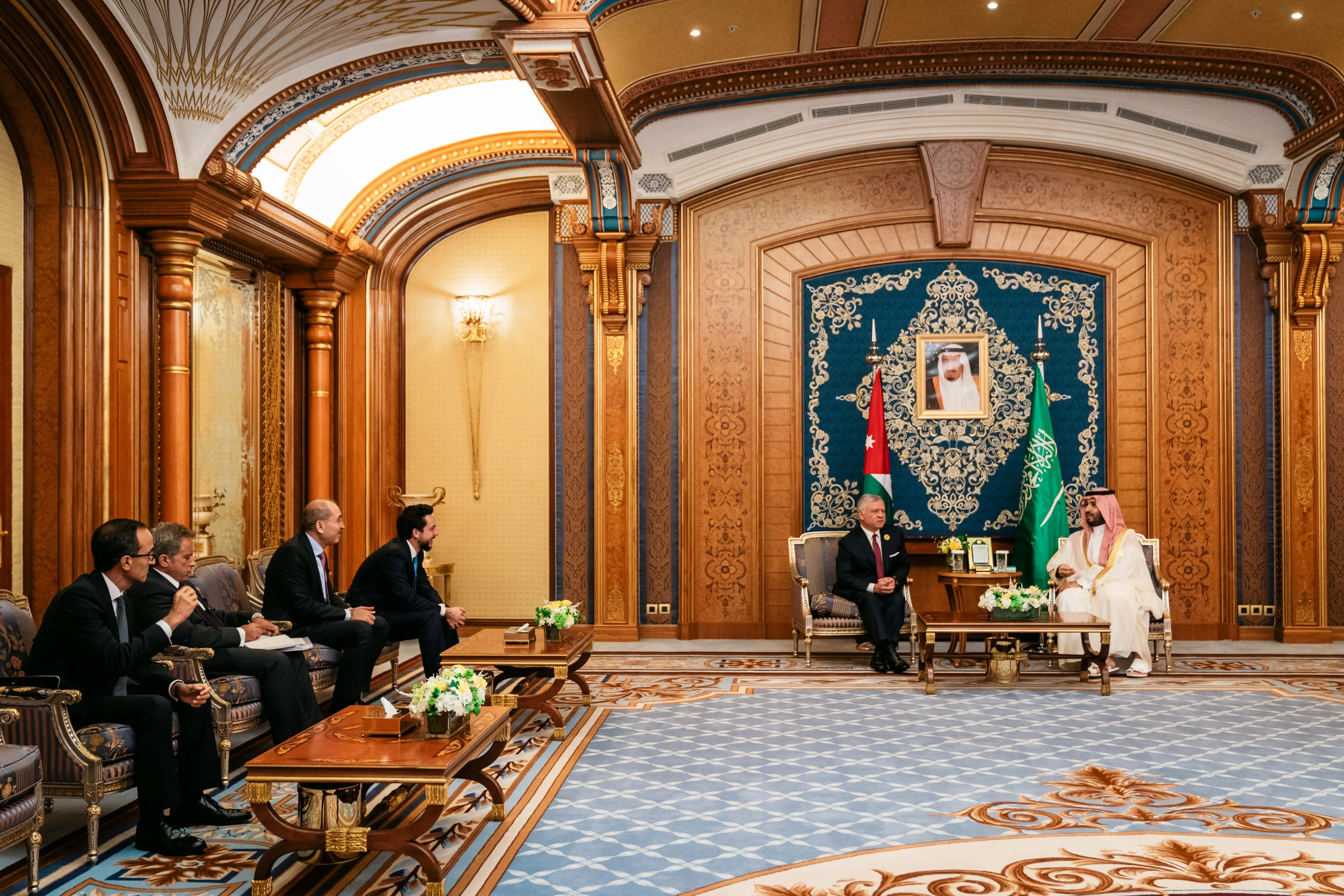 King, Saudi crown prince meet in Jeddah
