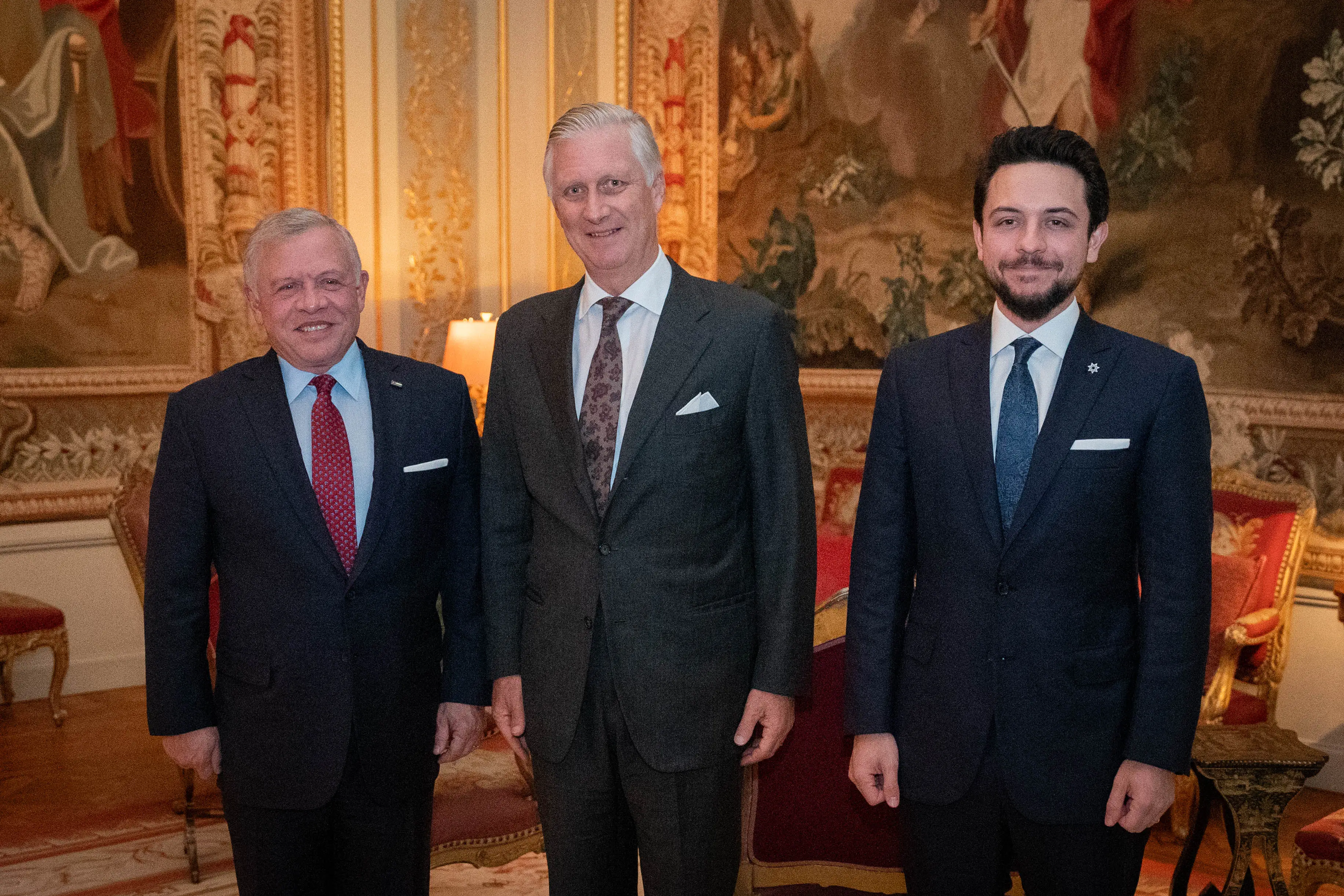 King meets Belgium monarch