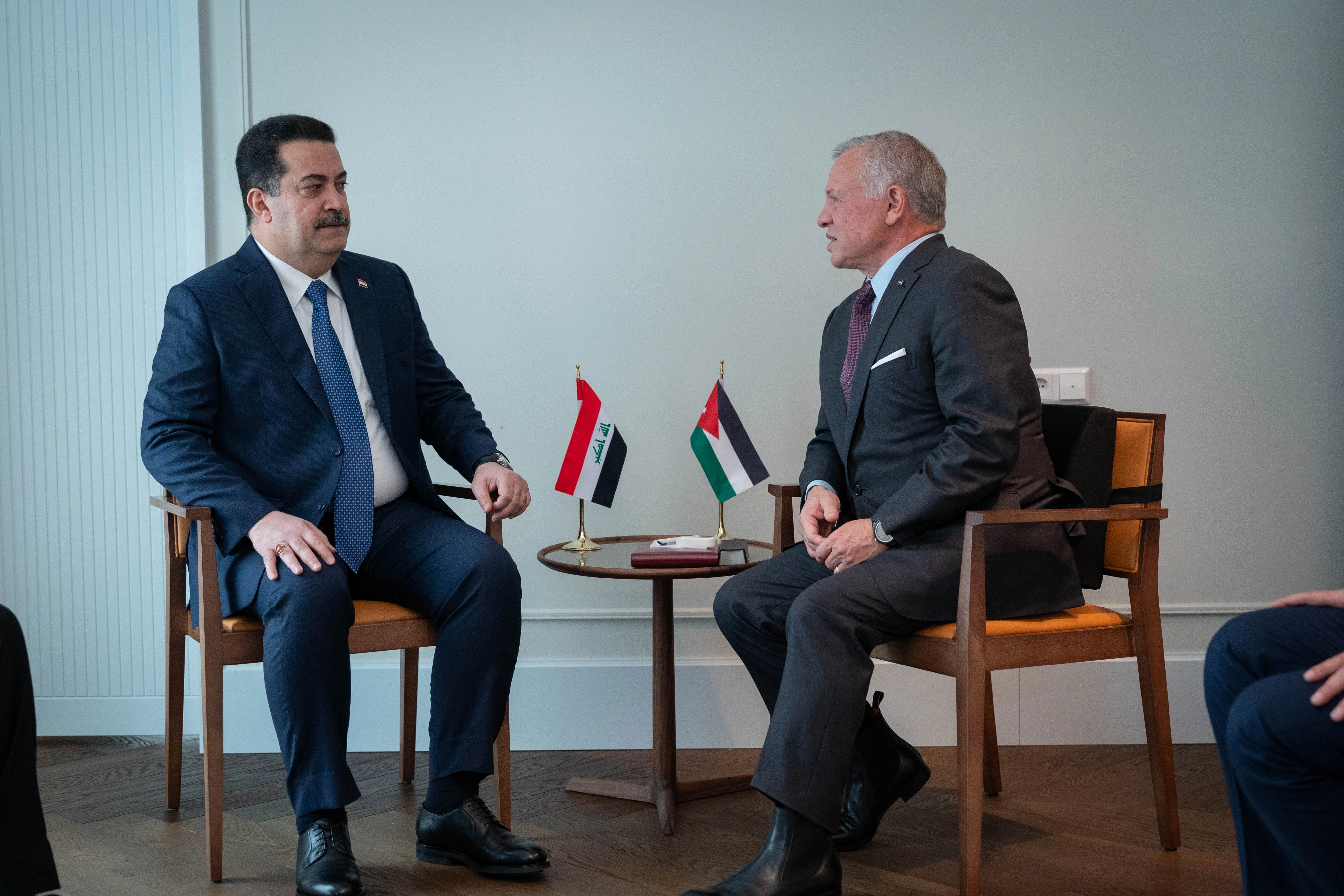 King discusses Gaza with PMs of Iraq, Netherlands, Slovenia, and Iraq Kurdistan Region president in Munich