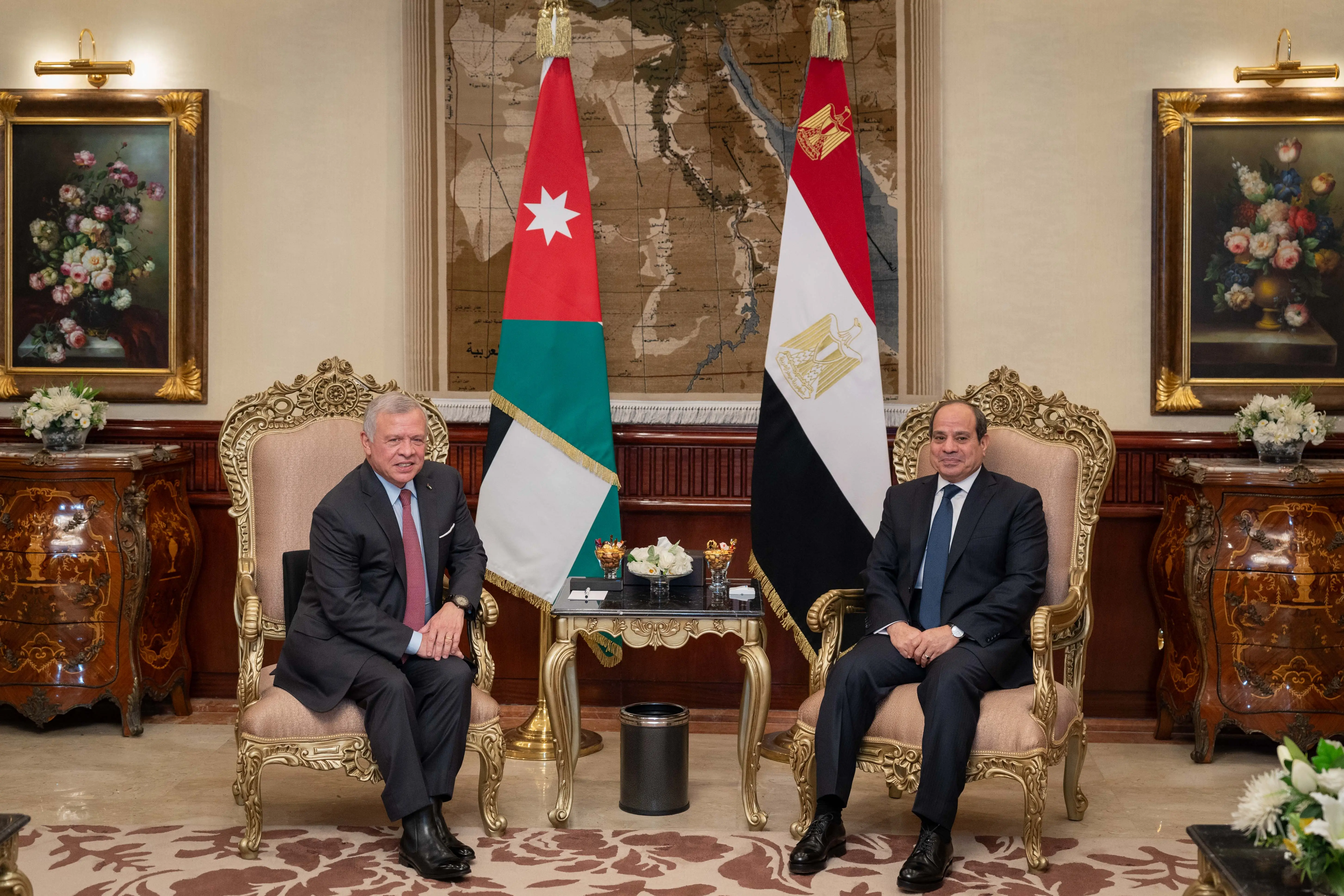 King, Egypt president welcome humanitarian truce in Gaza