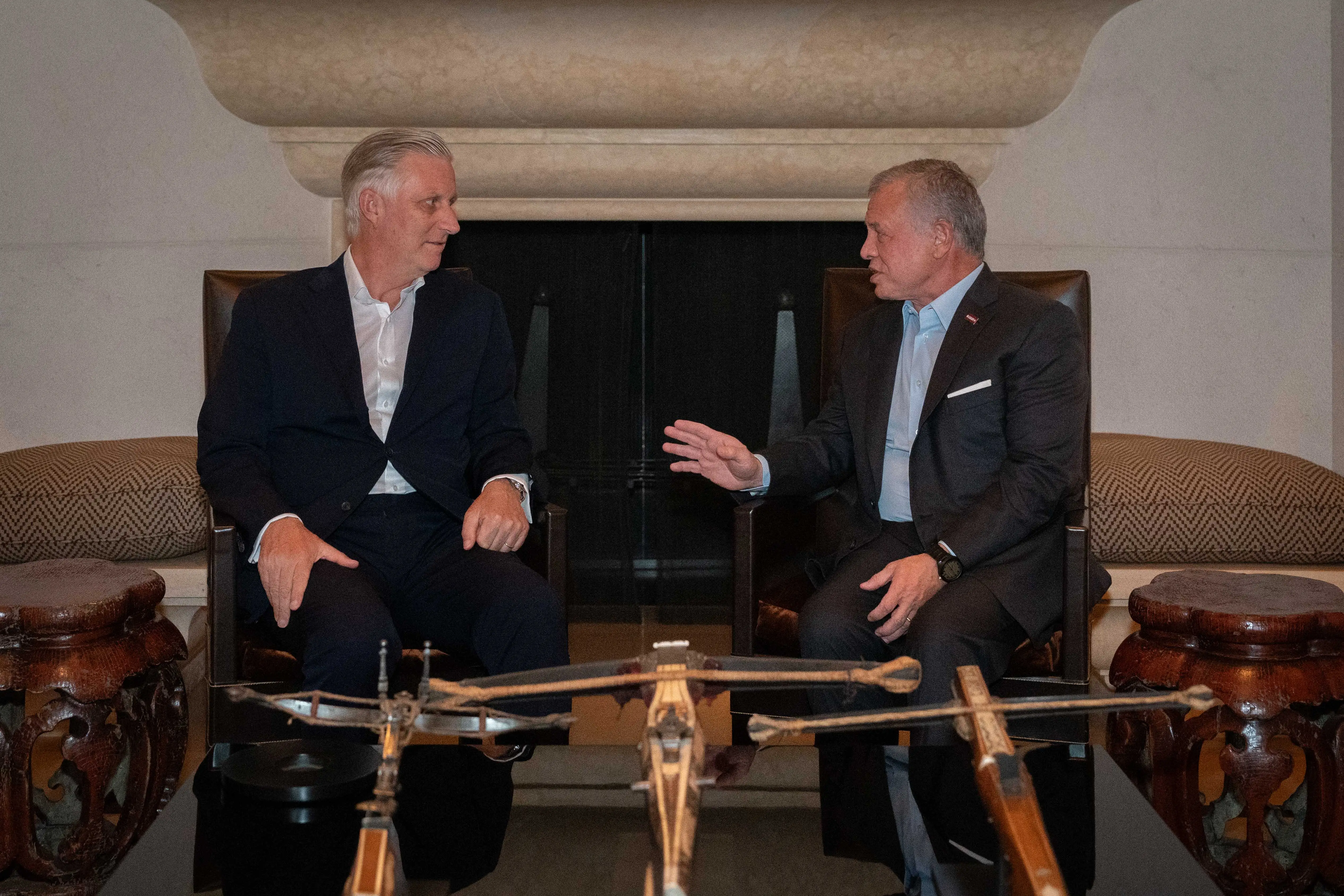 King meets Belgium monarch