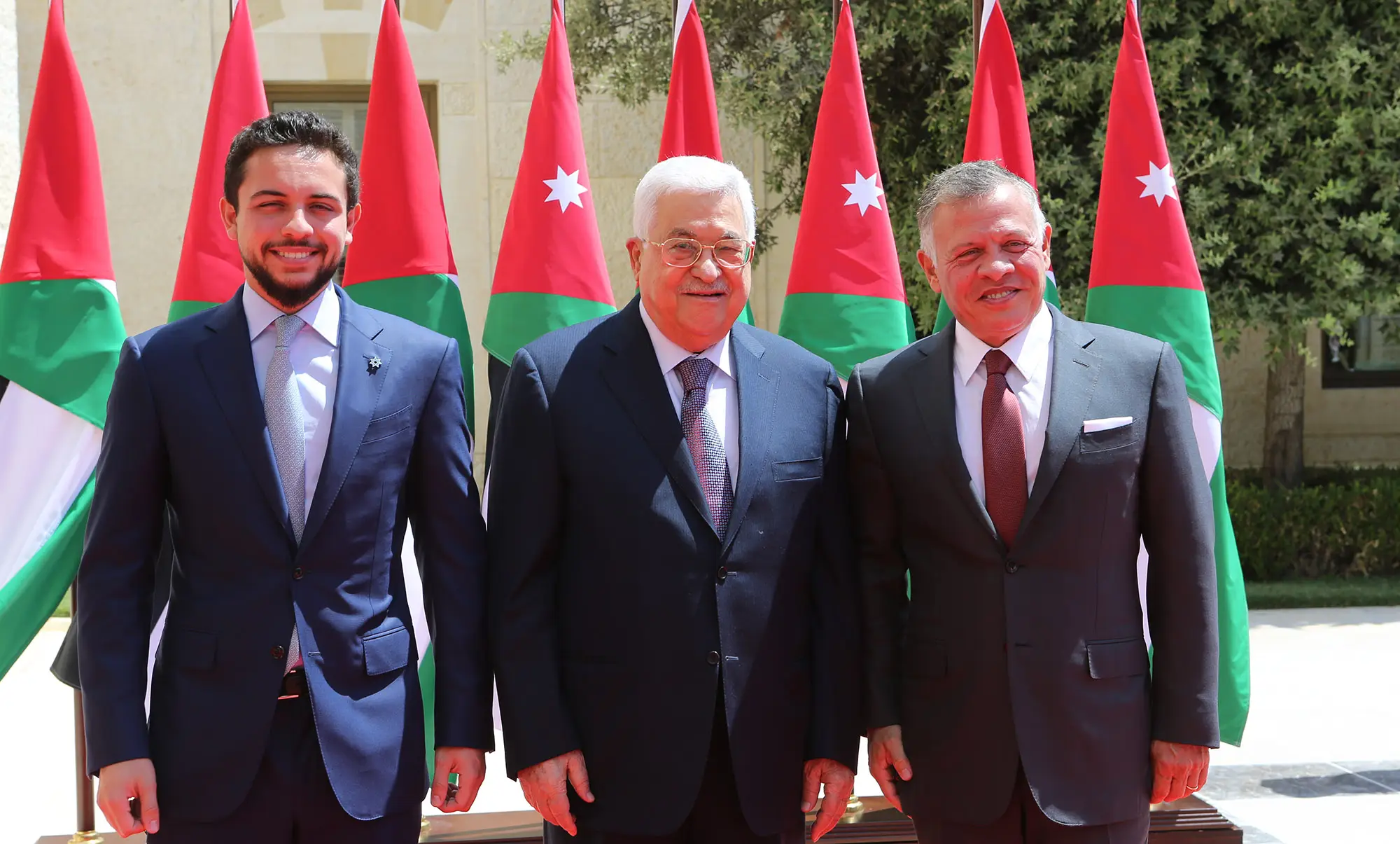 King meets with Palestinian president