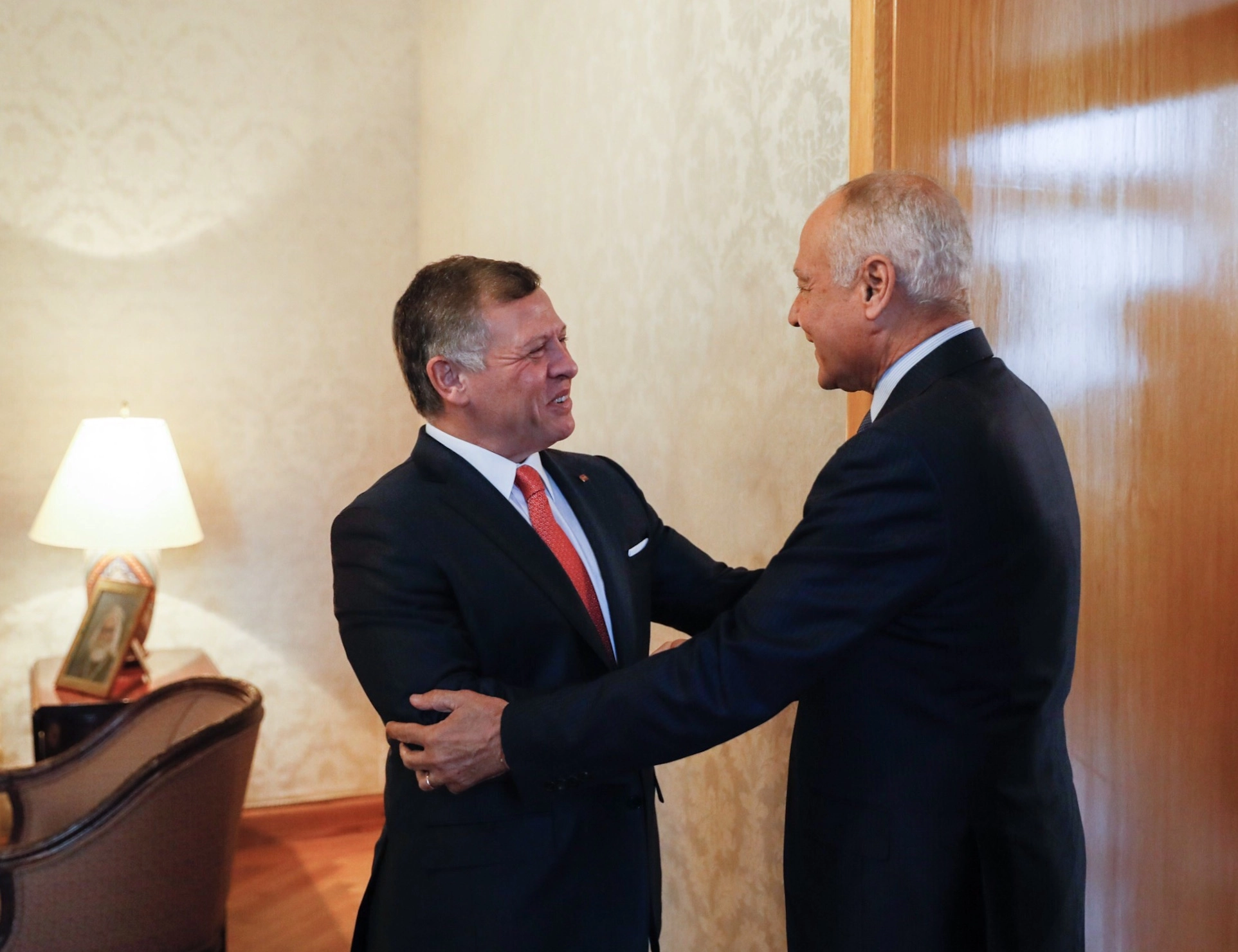 King meets Arab League secretary general