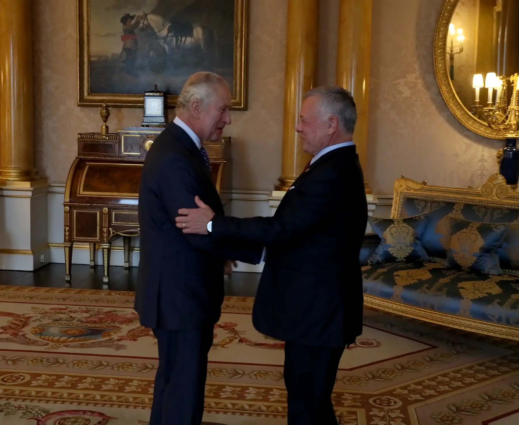 King meets UK King Charles III