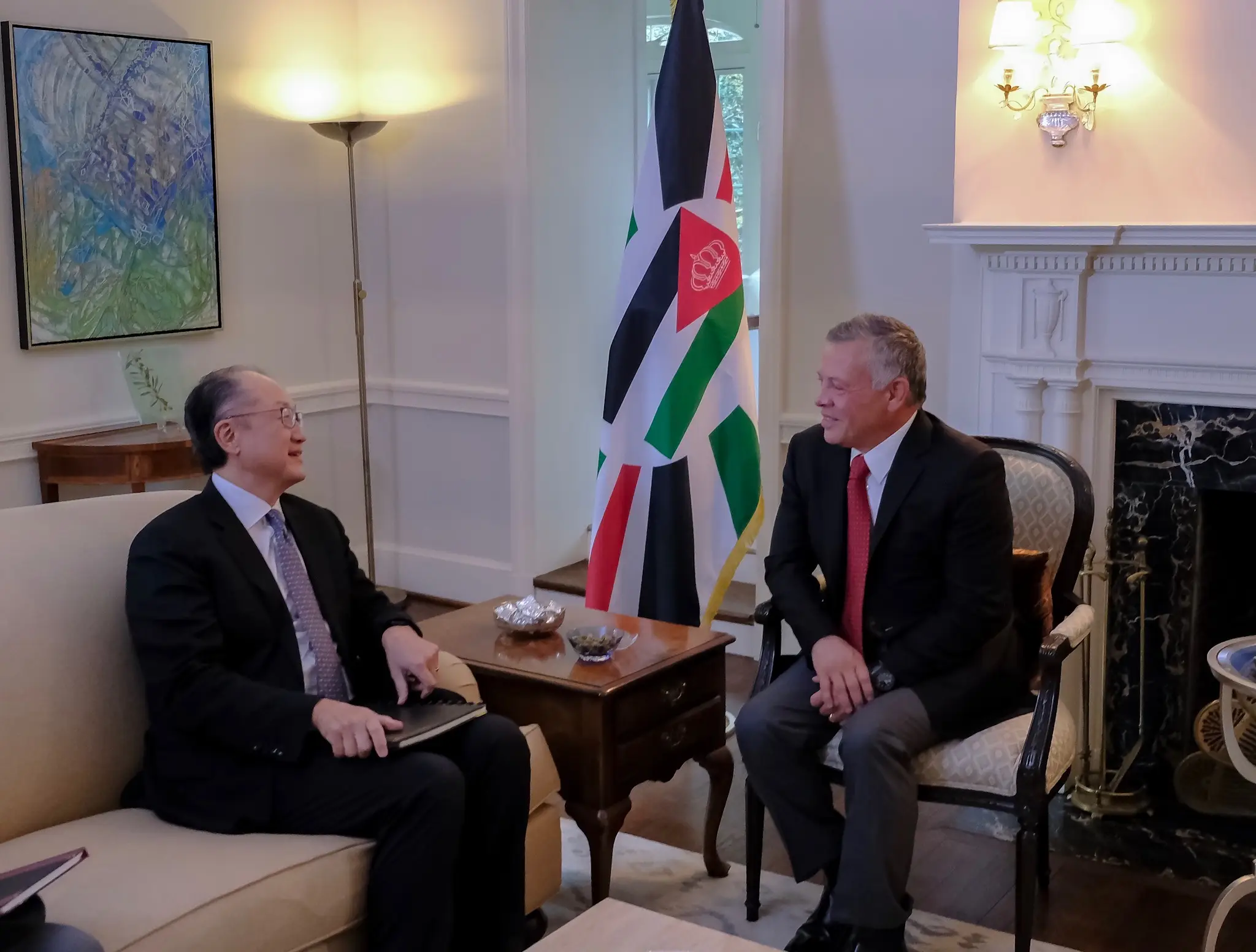 King meets president of World Bank Group