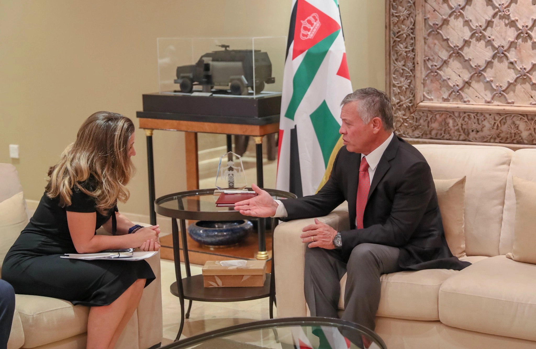 King receives Canadian FM