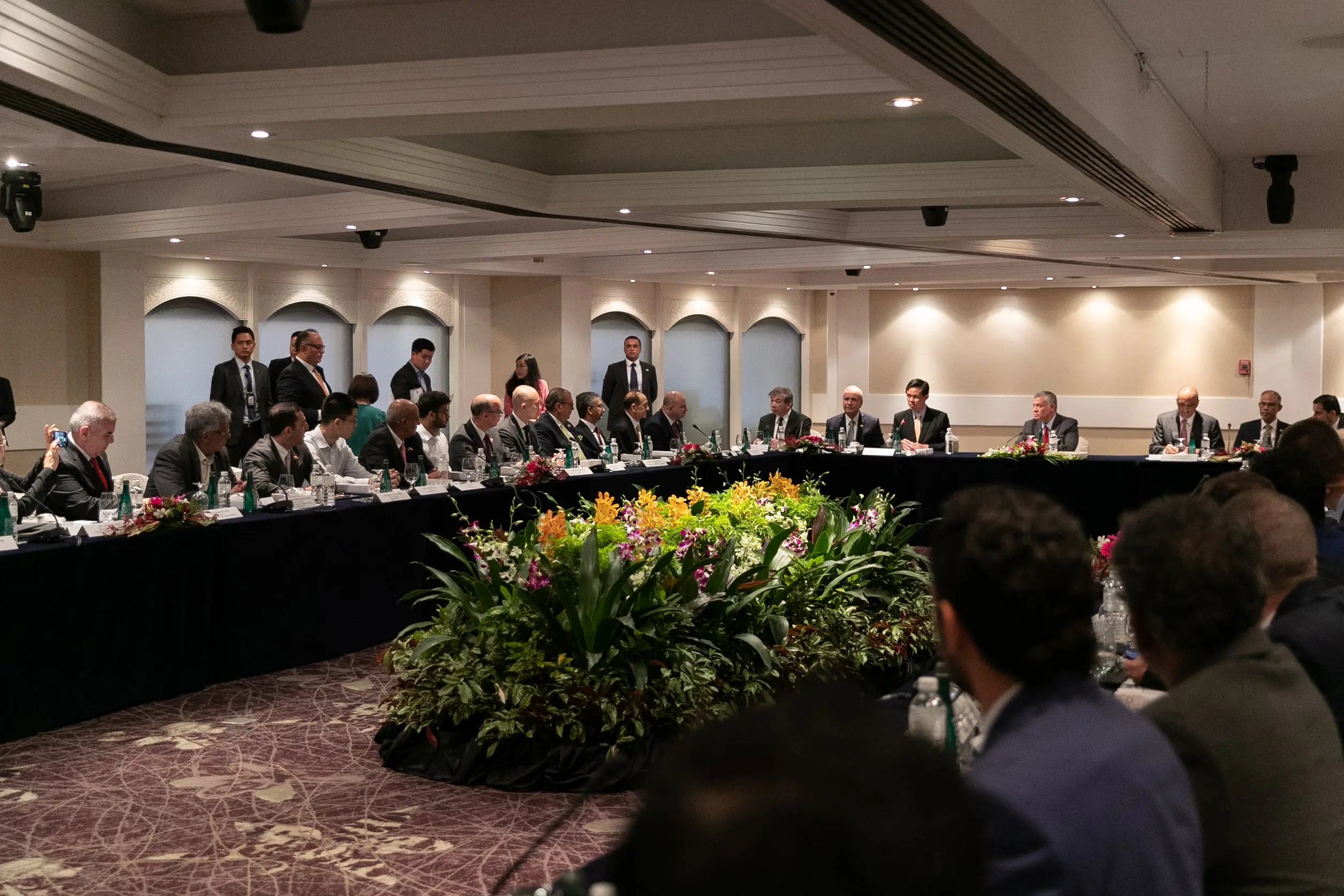 King attends part of Jordan-Singapore Business Forum