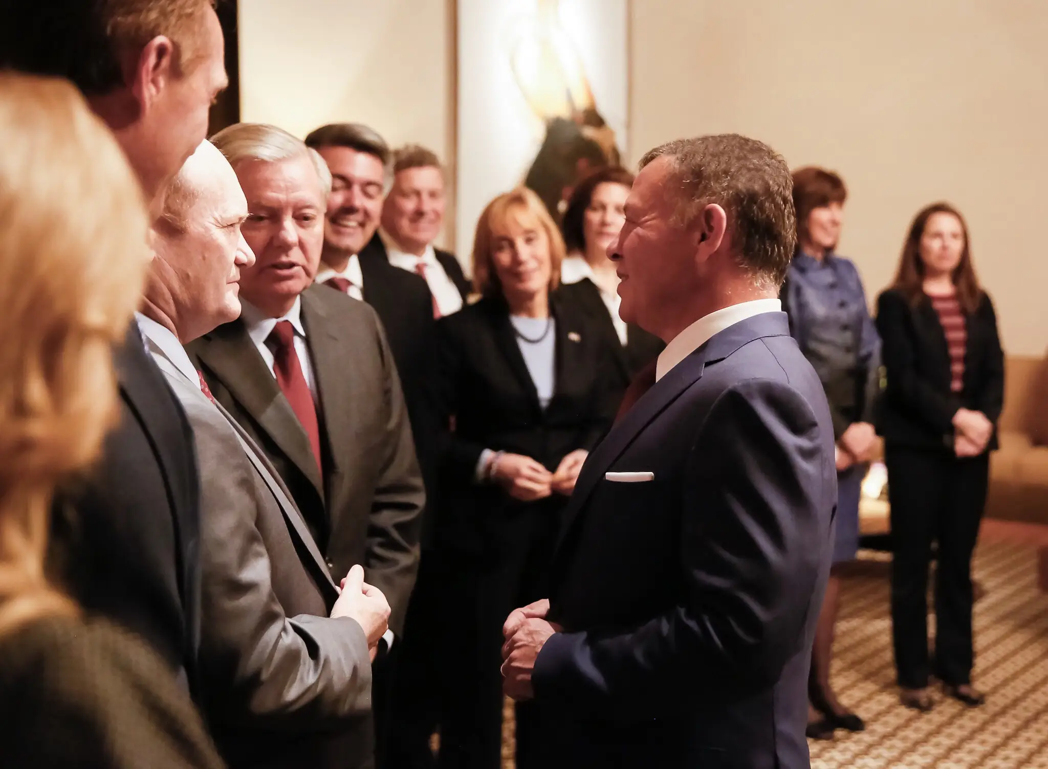 King receives US Congress delegation
