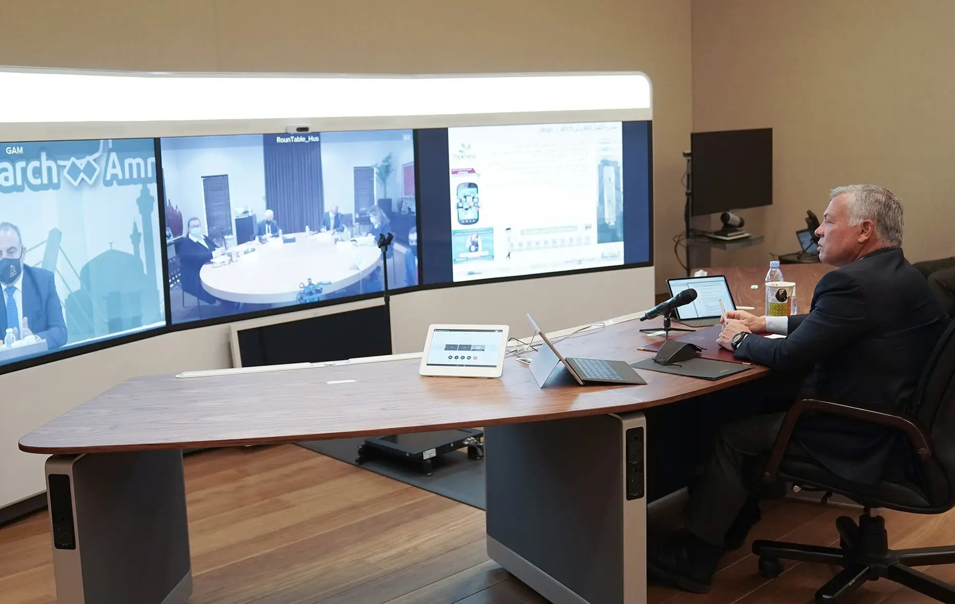 King joins GAM in marking Amman City Day, praises automation of all its services