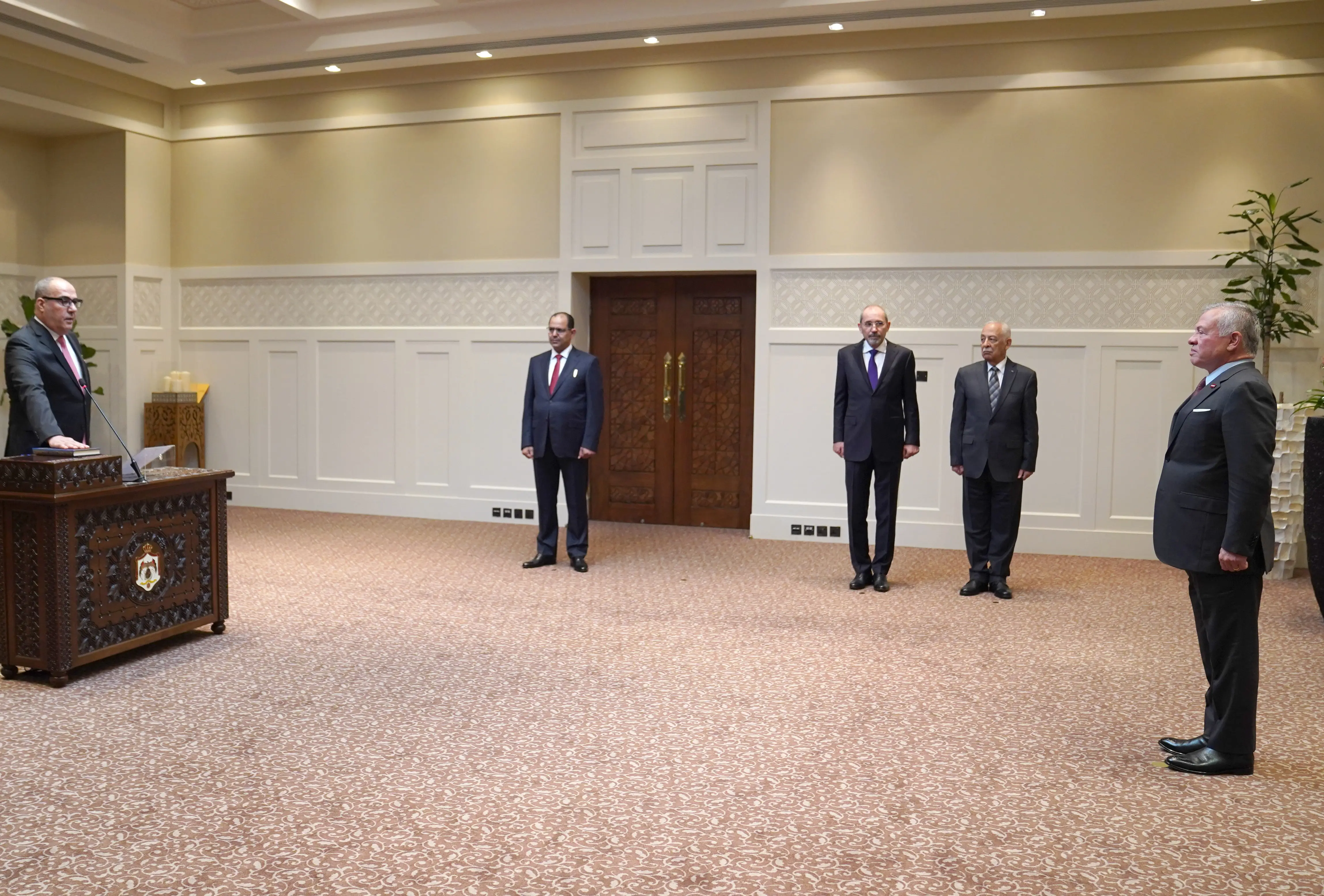 King swears in two new ambassadors