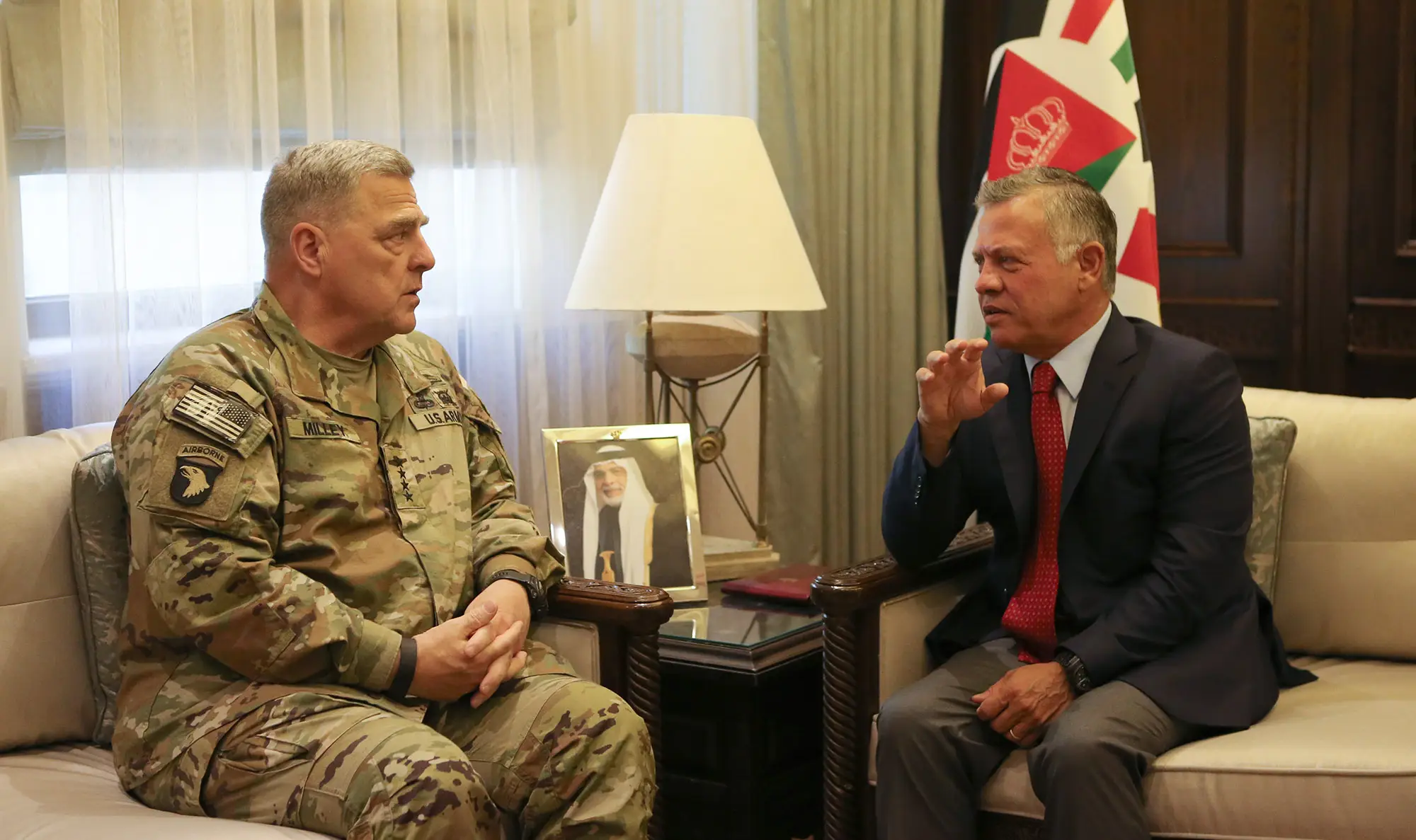 King receives US army chief of staff