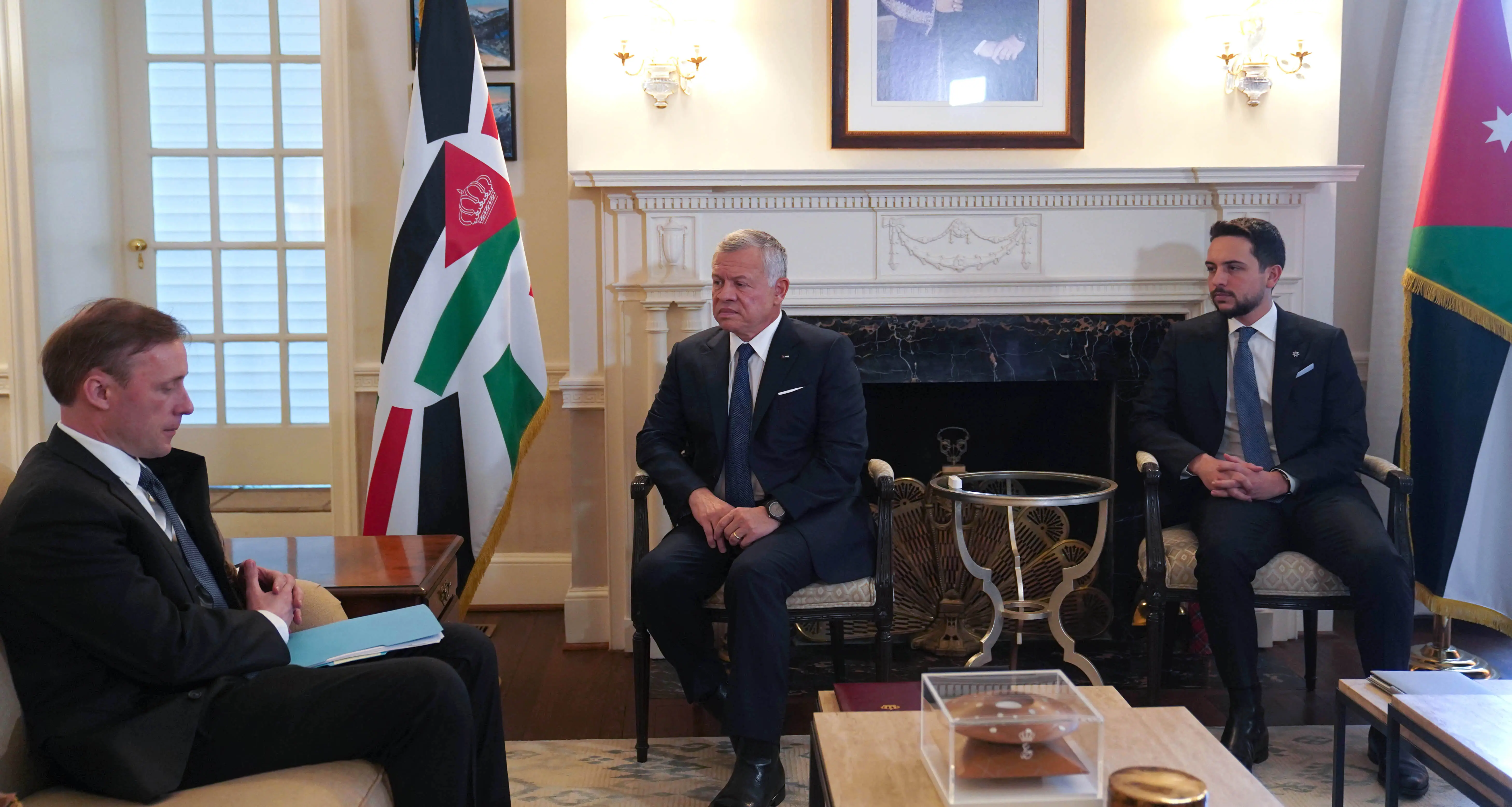 King meets US national security adviser