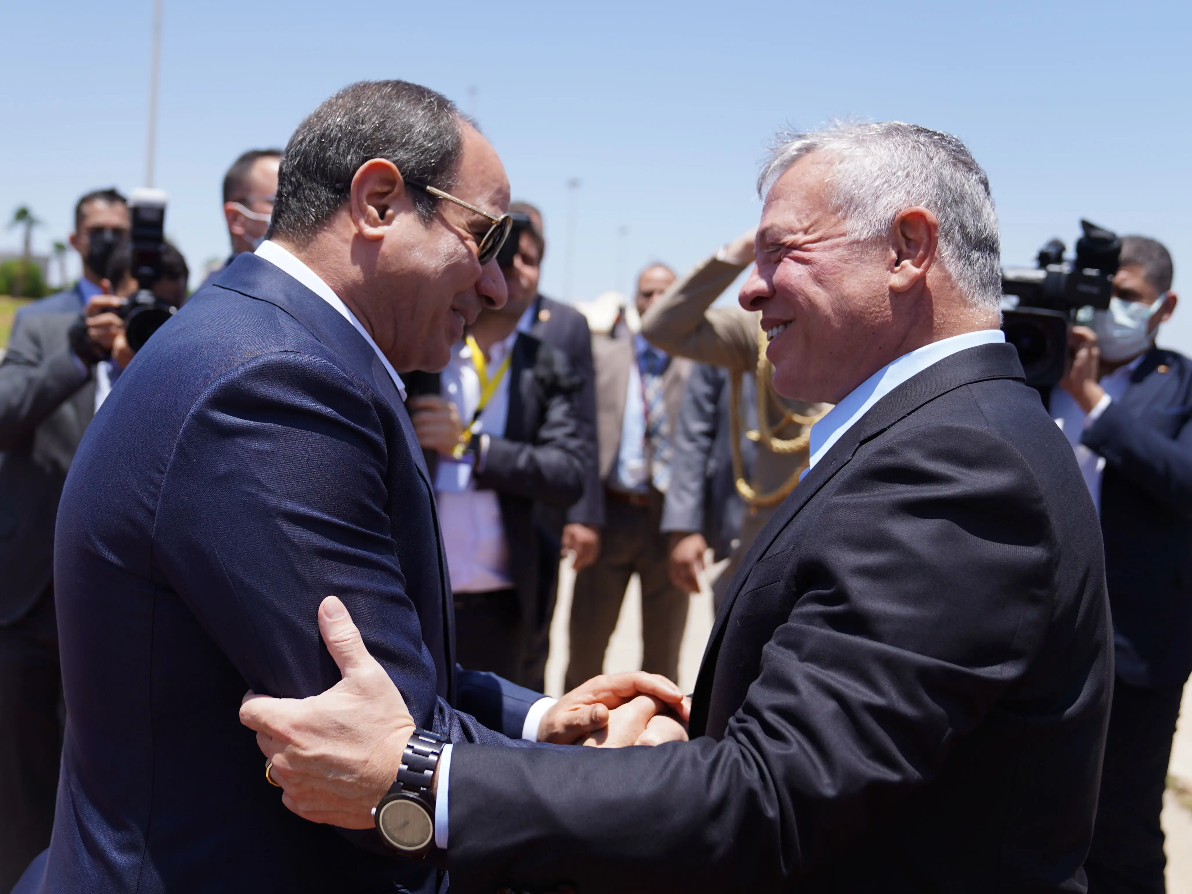 King arrives in Sharm El Sheikh