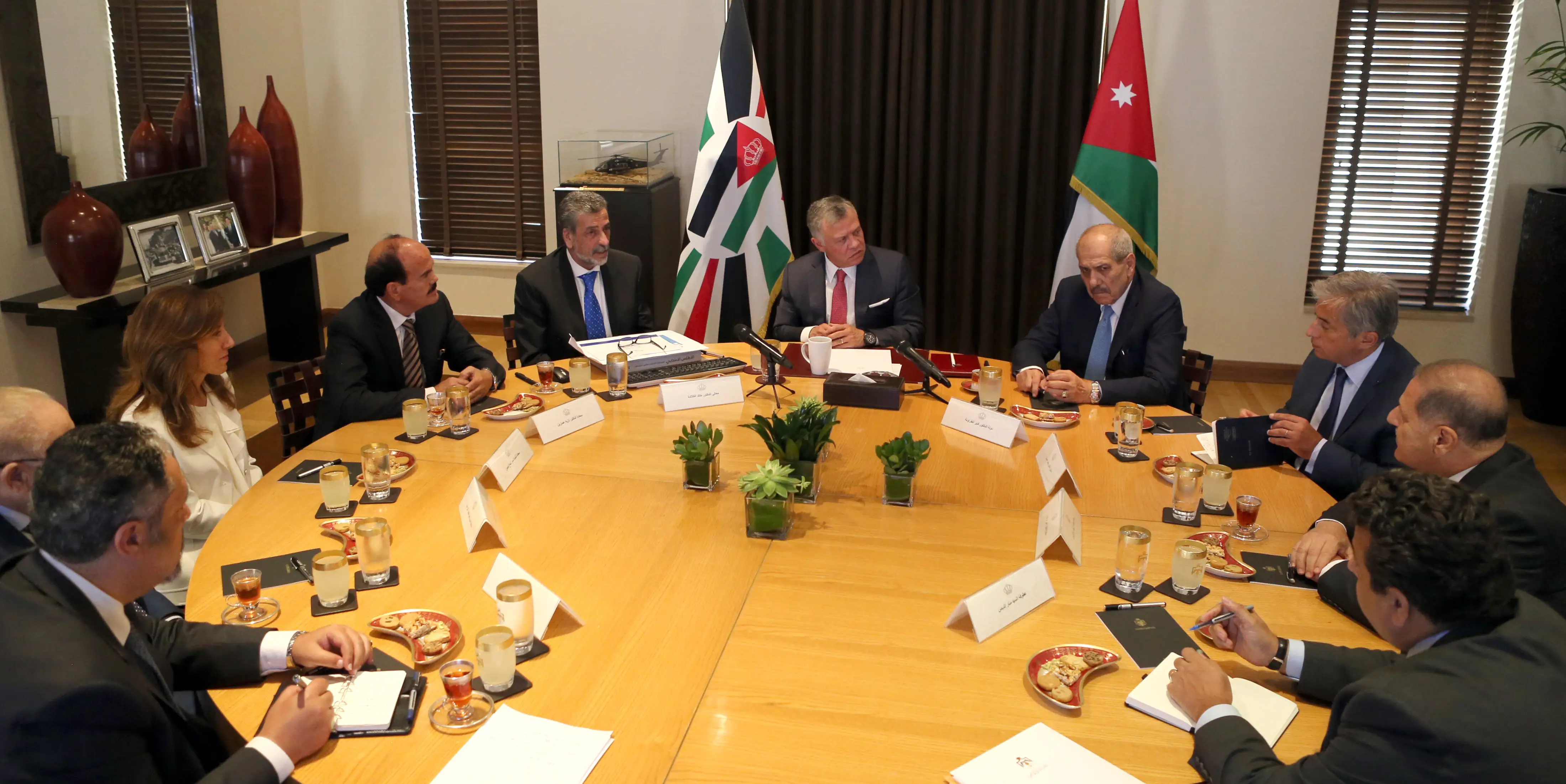 King meets president, members of election commission board