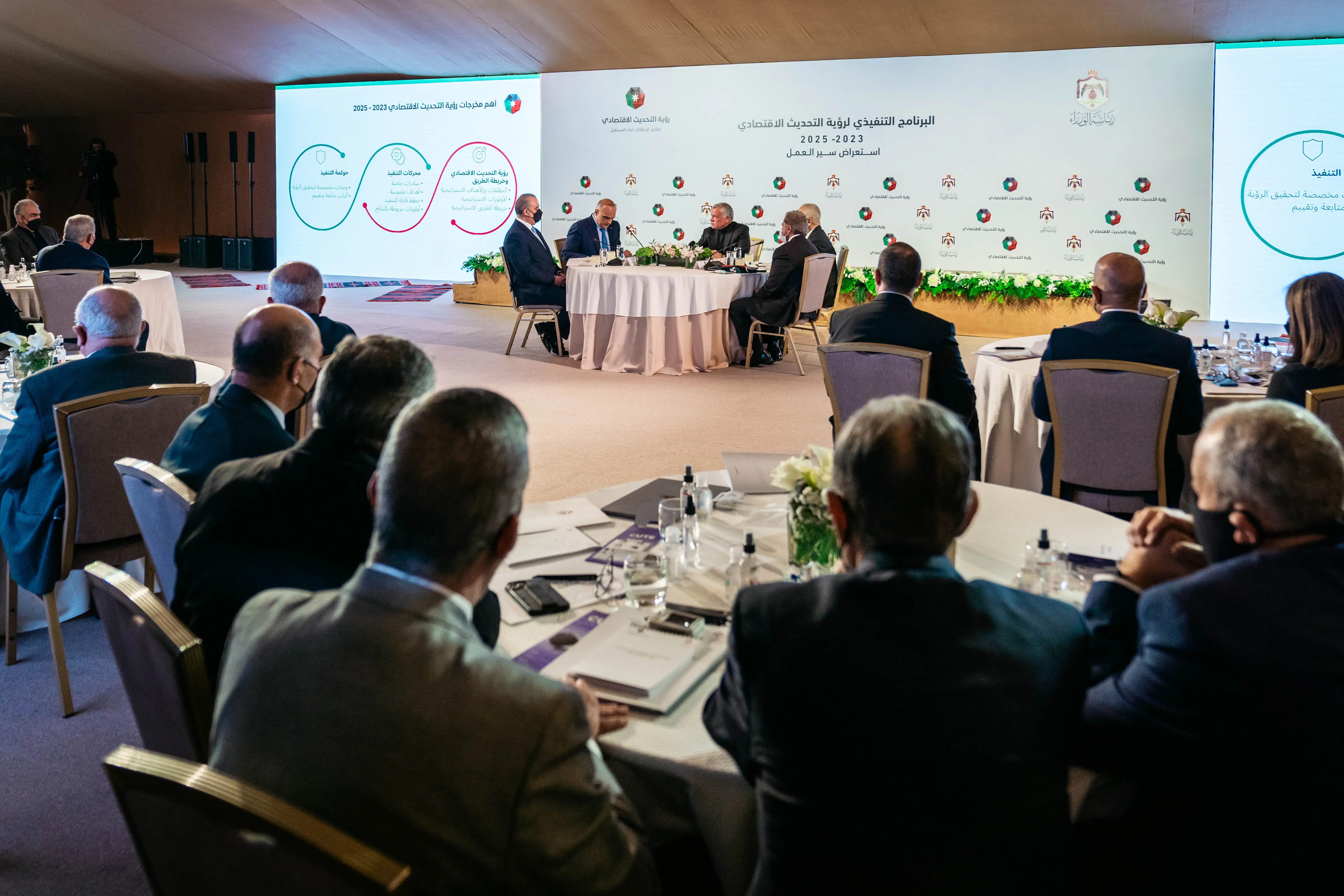King directs government to commit to timetables for implementing economic vision