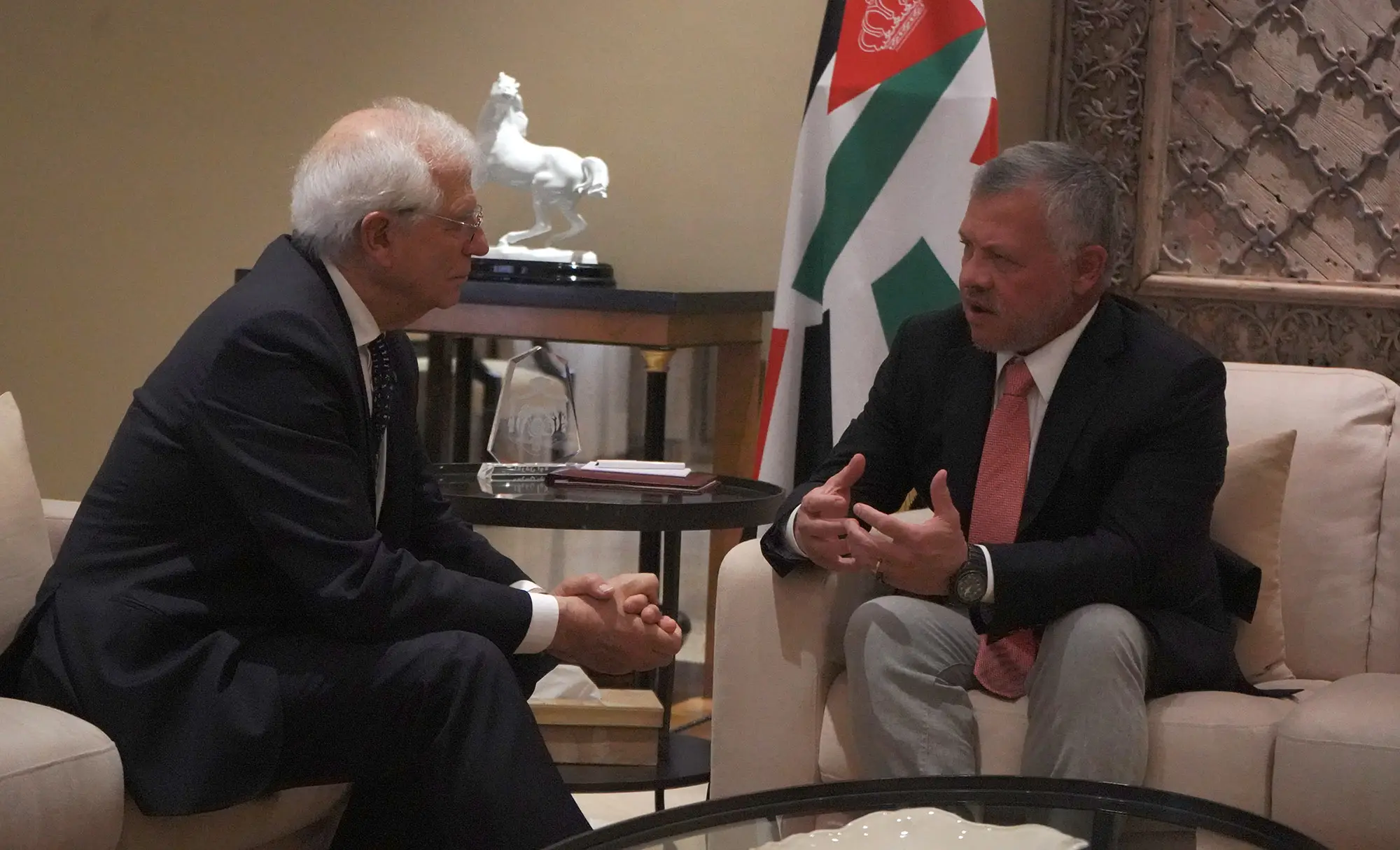 King receives EU foreign affairs chief, reaffirms Jordan’s steadfast position on Palestinian cause