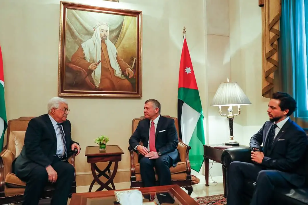 King holds talks with Palestinian President
