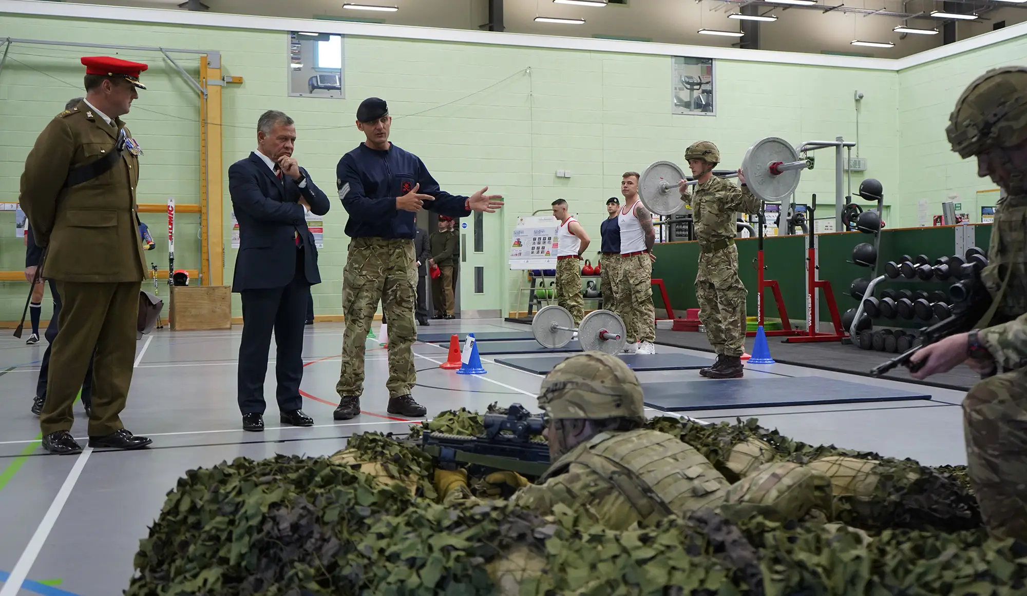 King attends Light Dragoons military ceremony