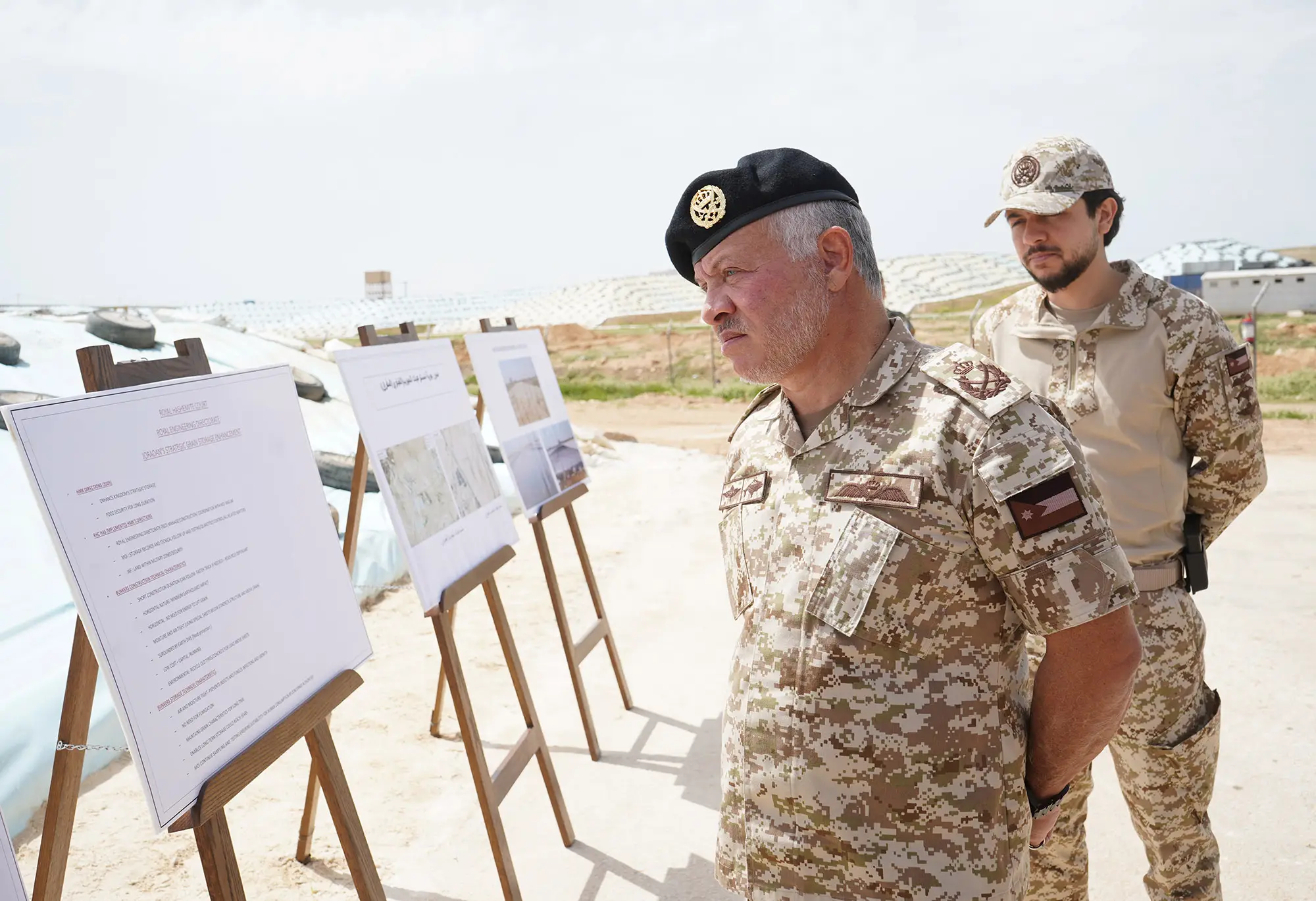 King checks on strategic grain reserves at Ghabawi bunker silos