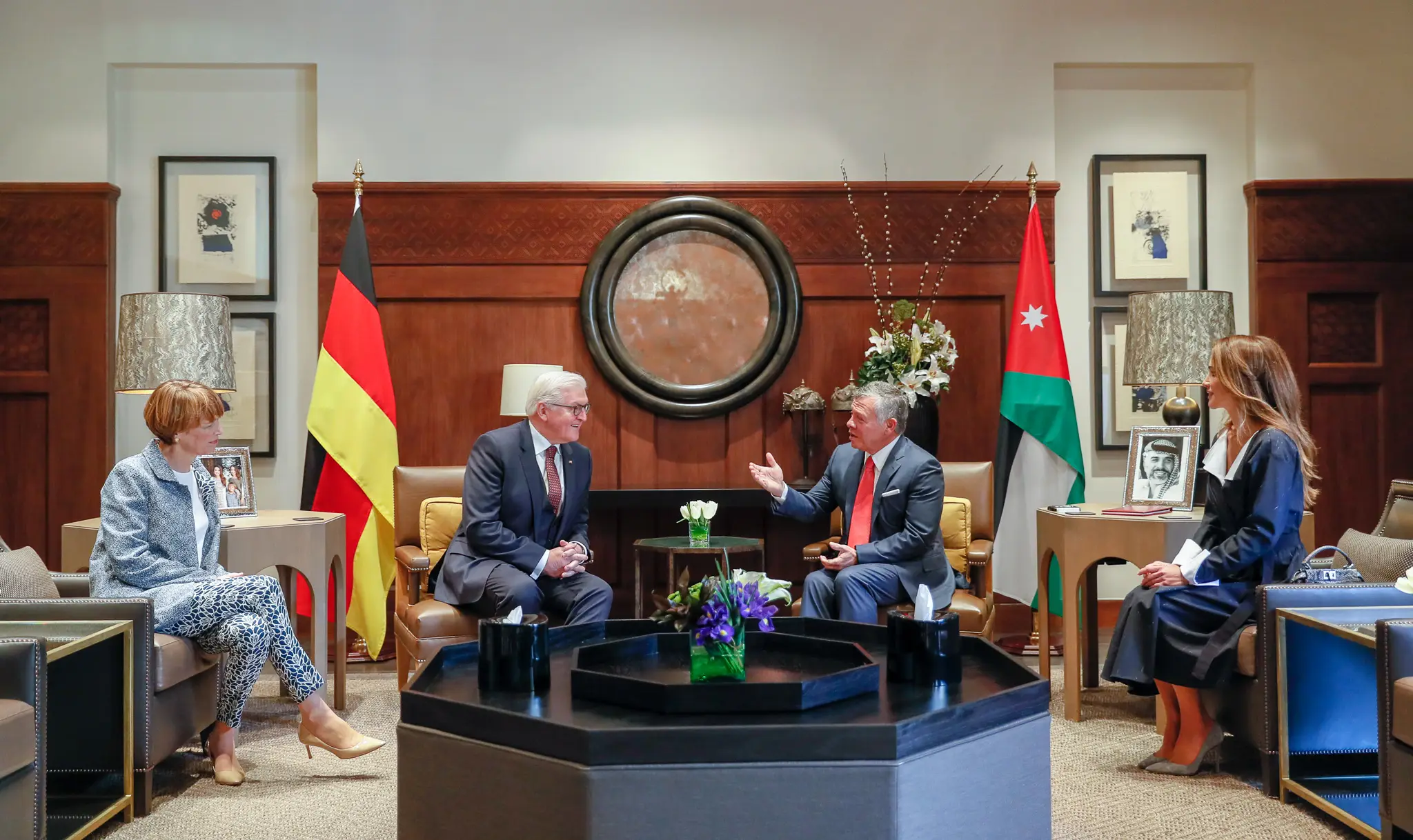 King holds talks with Germany’s federal president