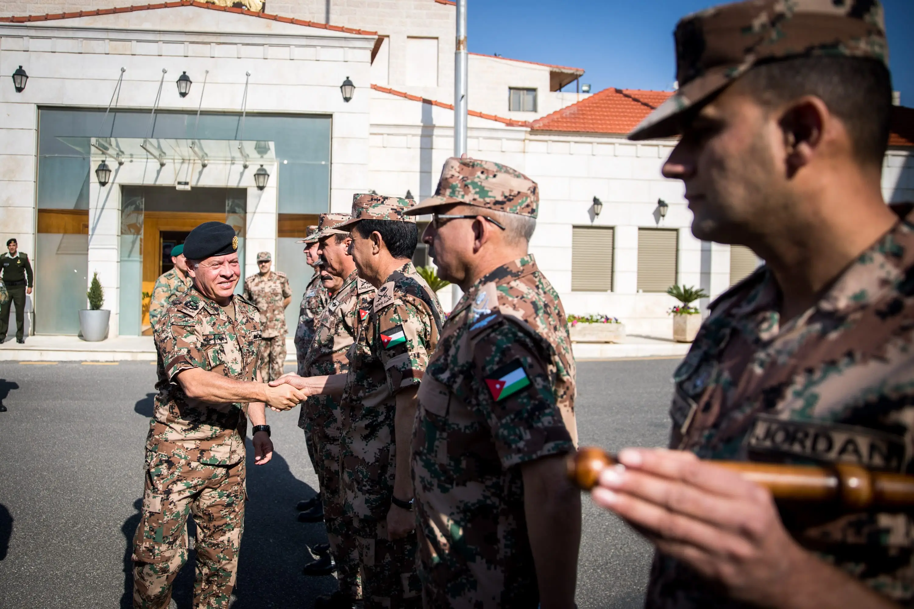 King visits army General Command