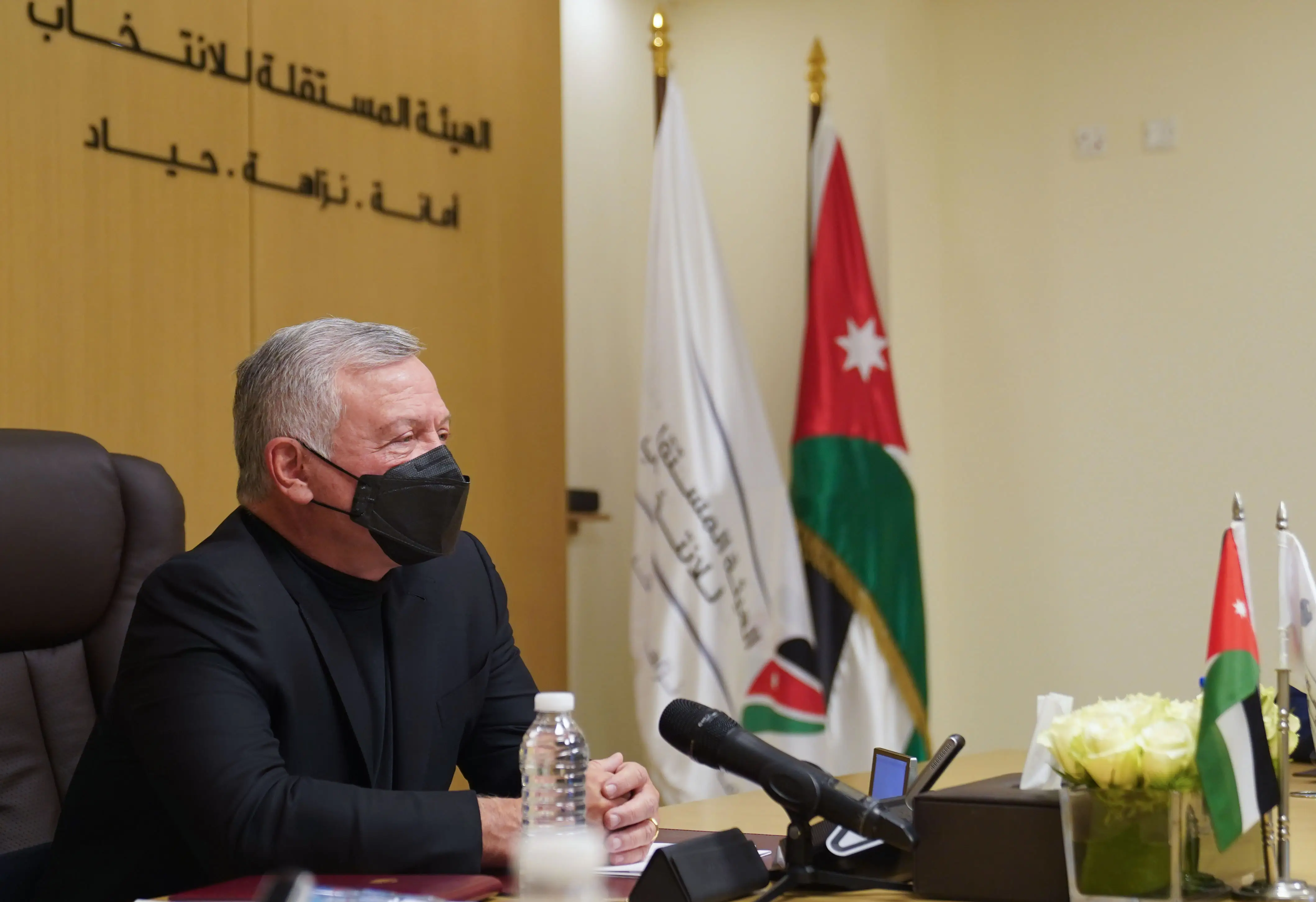 King visits IEC, checks on preparations for upcoming municipal, governorate council elections